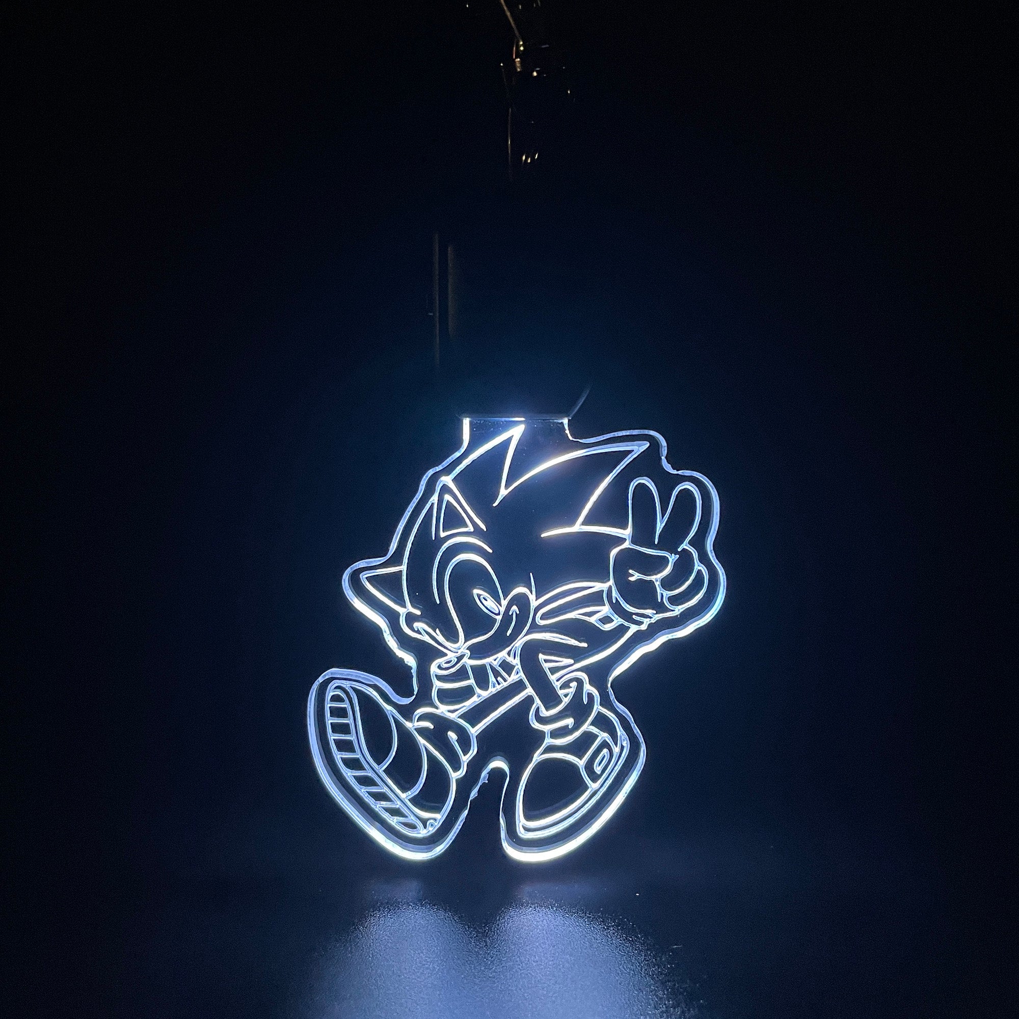 Sonic LED Light Acrylic Keychain