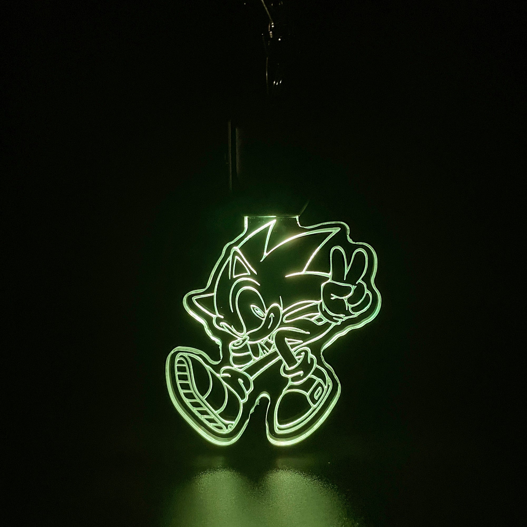 Sonic LED Light Acrylic Keychain