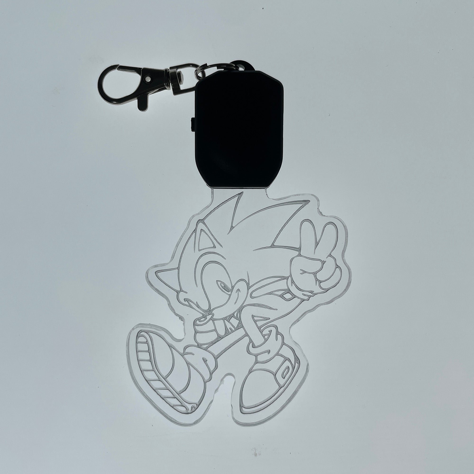 Sonic LED Light Acrylic Keychain