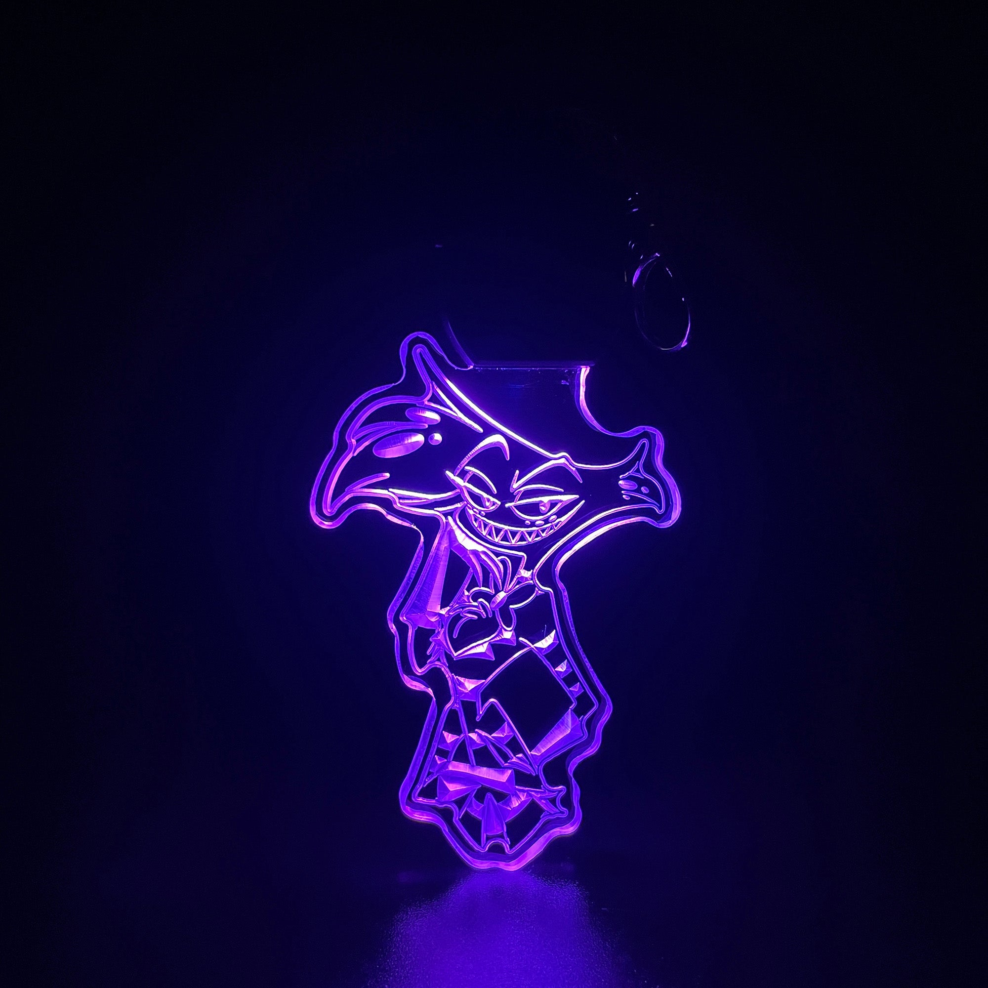 Angel Dust Hazbin Hotel LED Light Acrylic Keychain