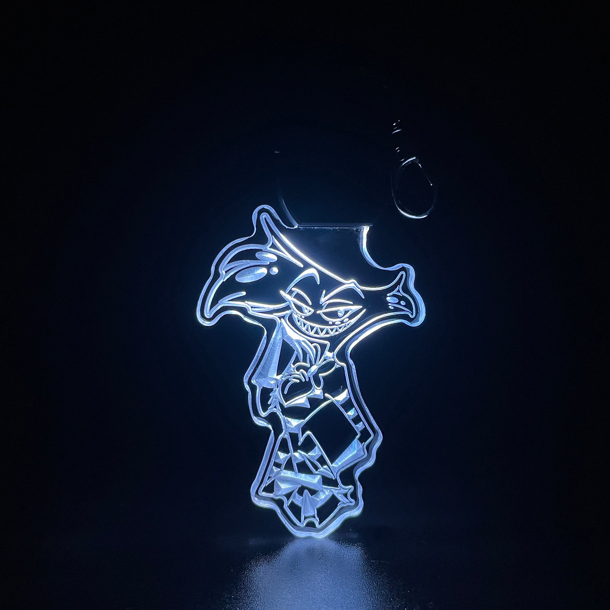 Angel Dust Hazbin Hotel LED Light Acrylic Keychain