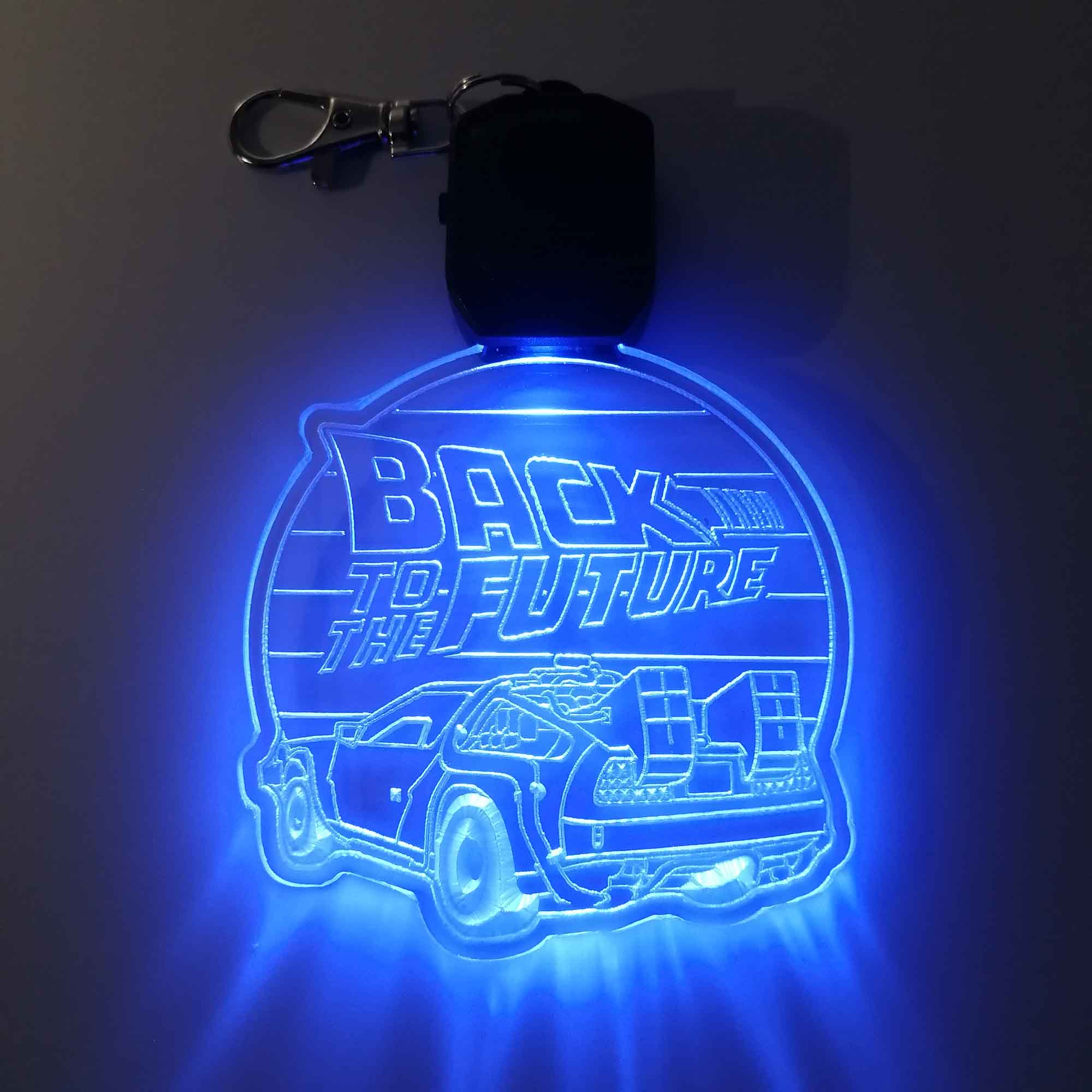 Back to the Future LED Light Acrylic Keychain