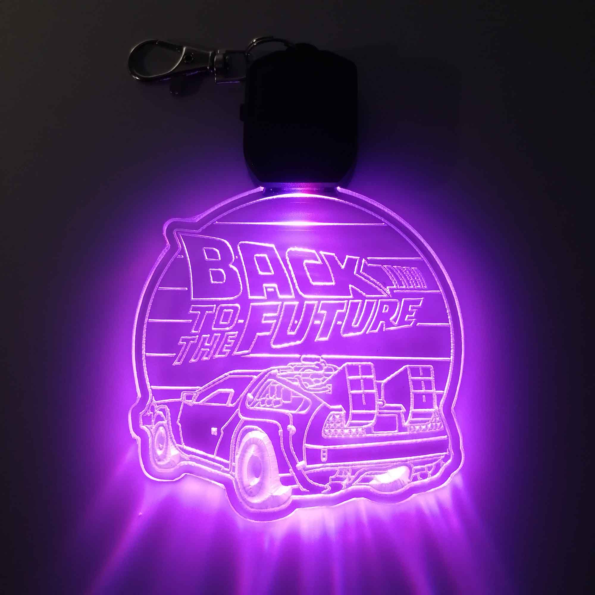 Back to the Future LED Light Acrylic Keychain