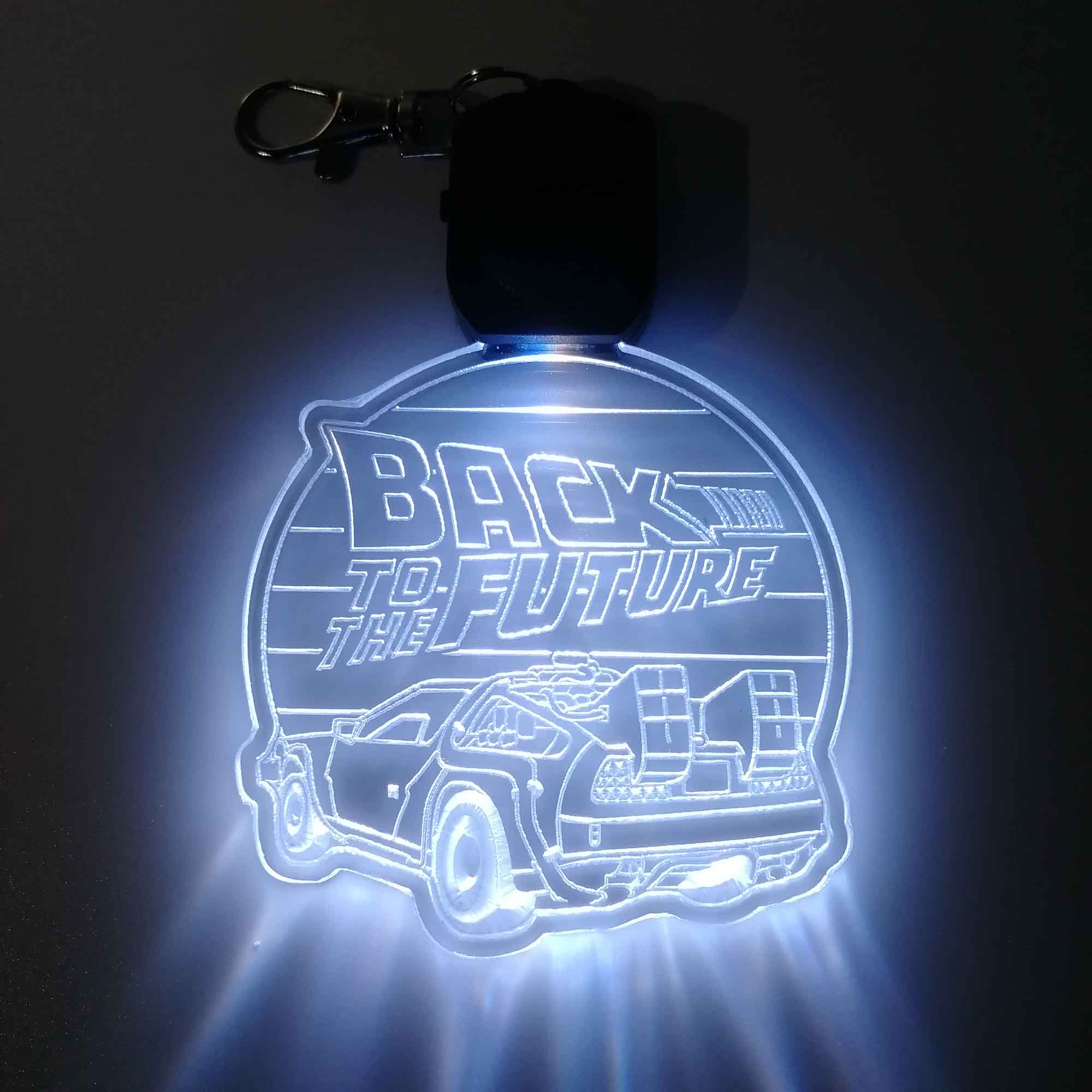 Back to the Future LED Light Acrylic Keychain