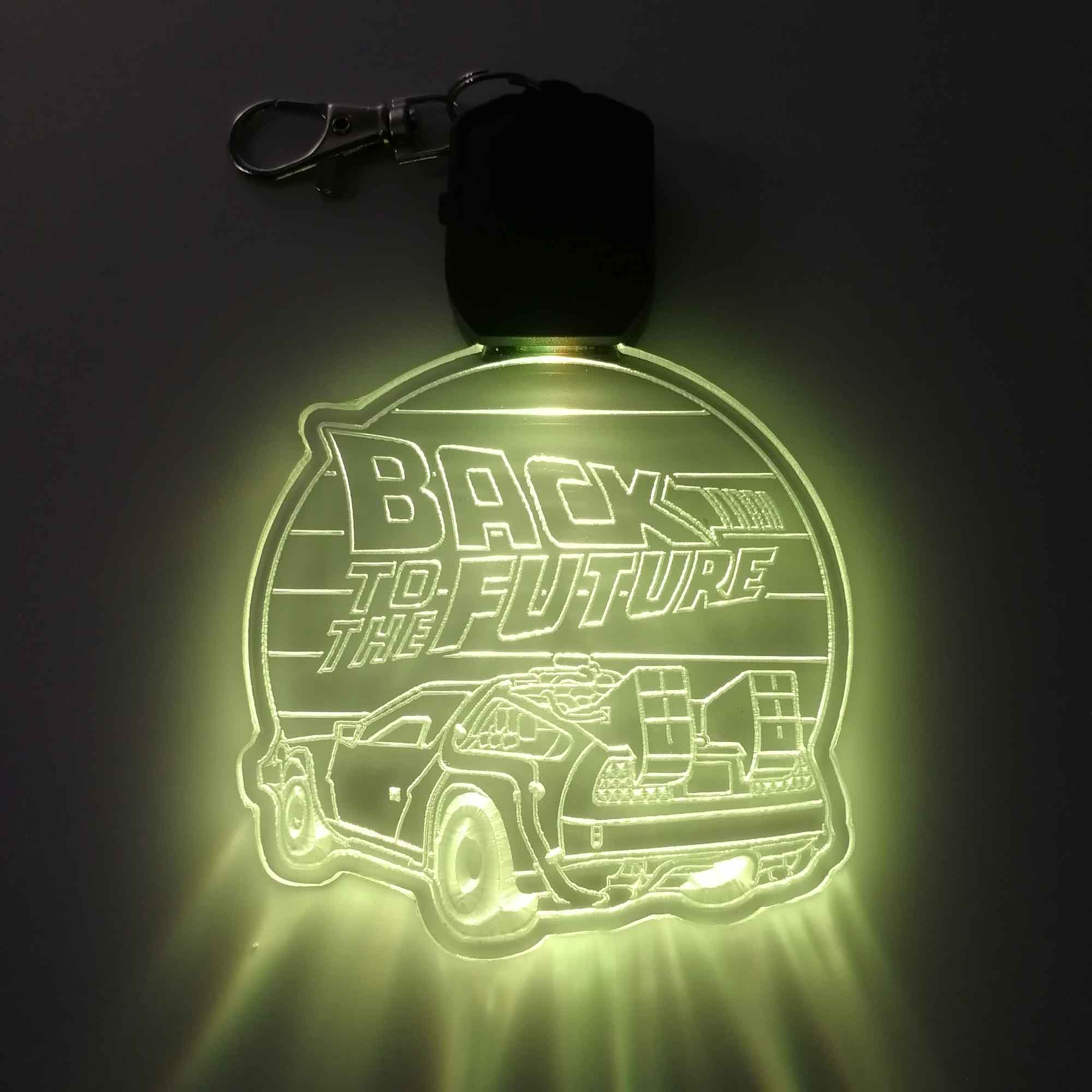 Back to the Future LED Light Acrylic Keychain