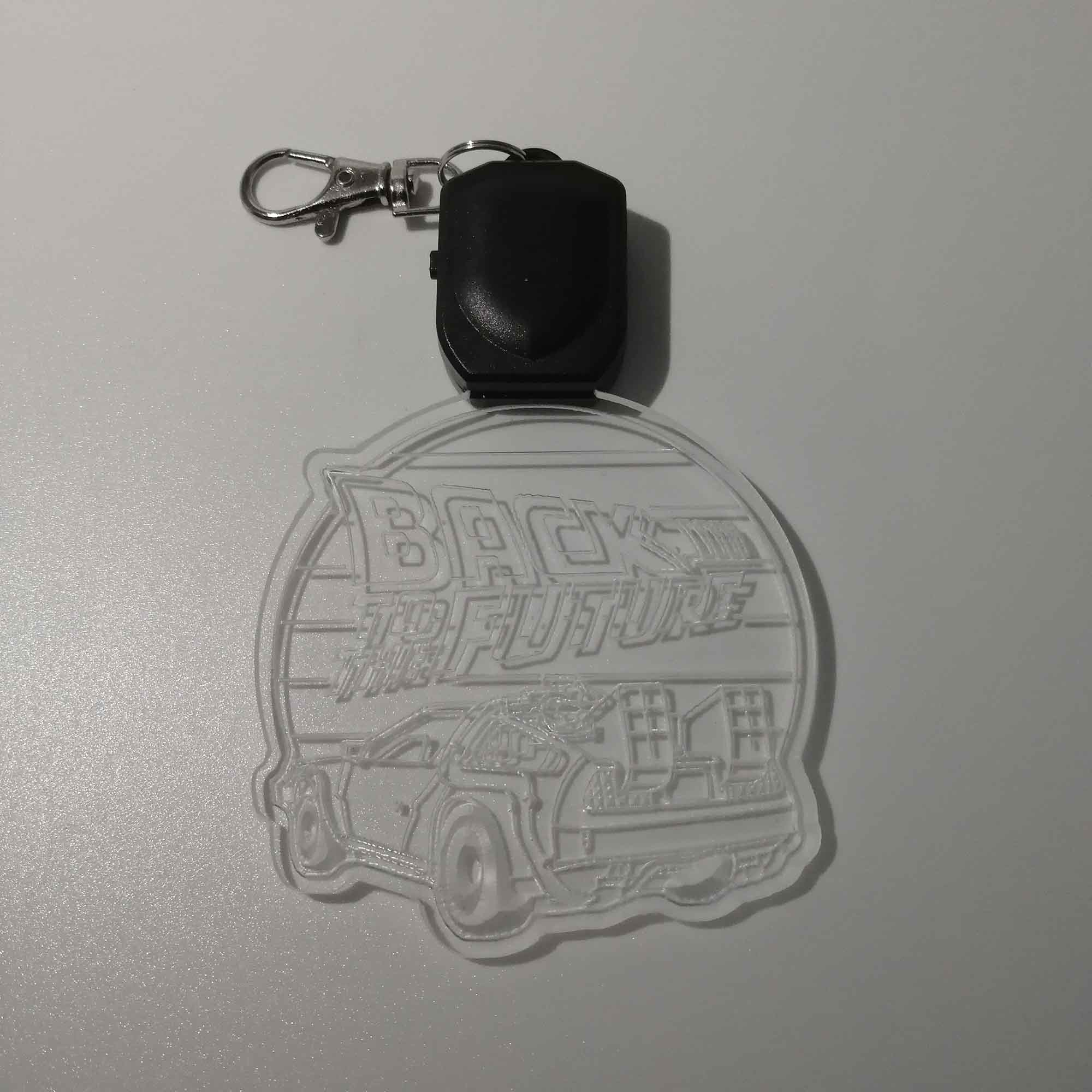 Back to the Future LED Light Acrylic Keychain