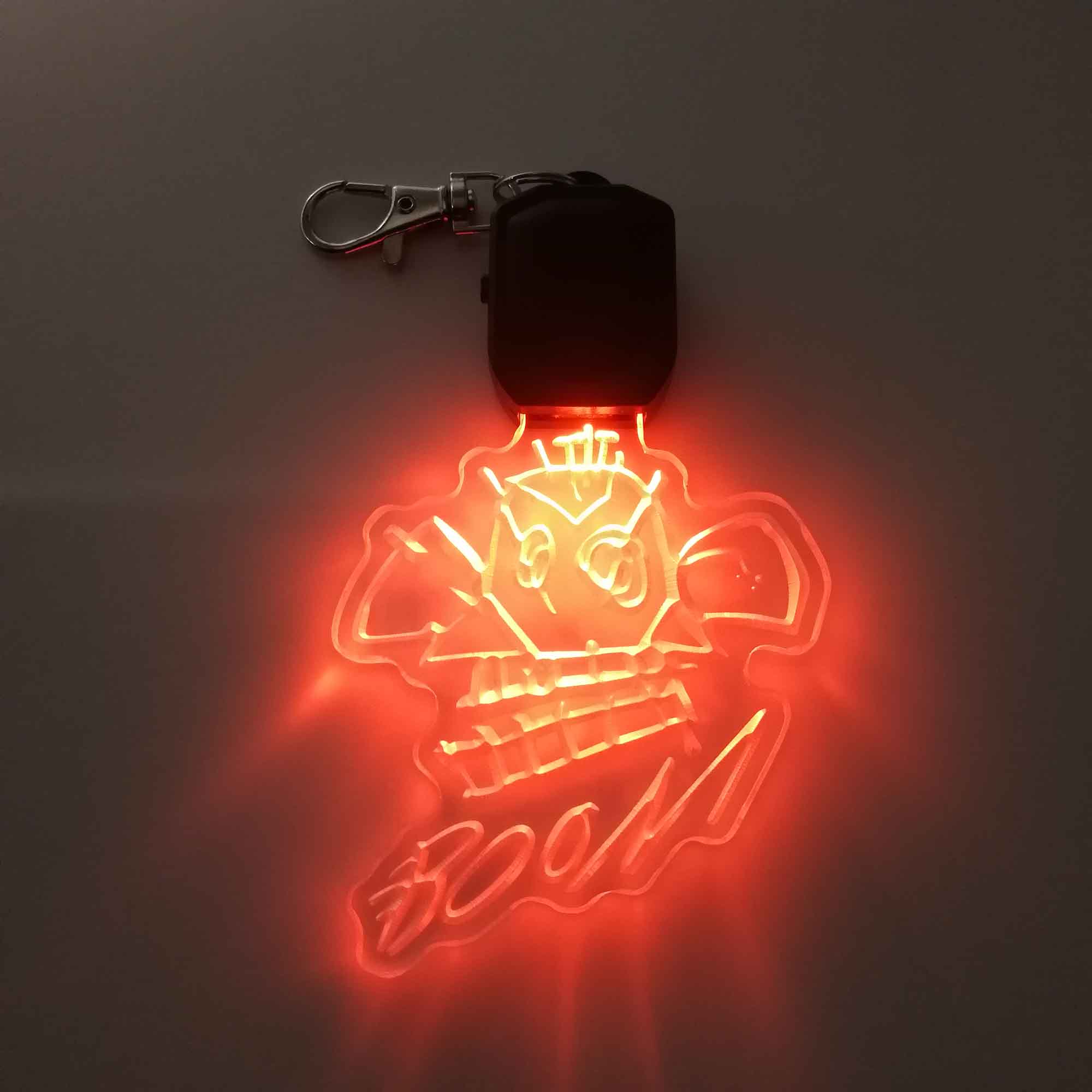 Jinx Monkey Bomb LED Light Acrylic Keychain