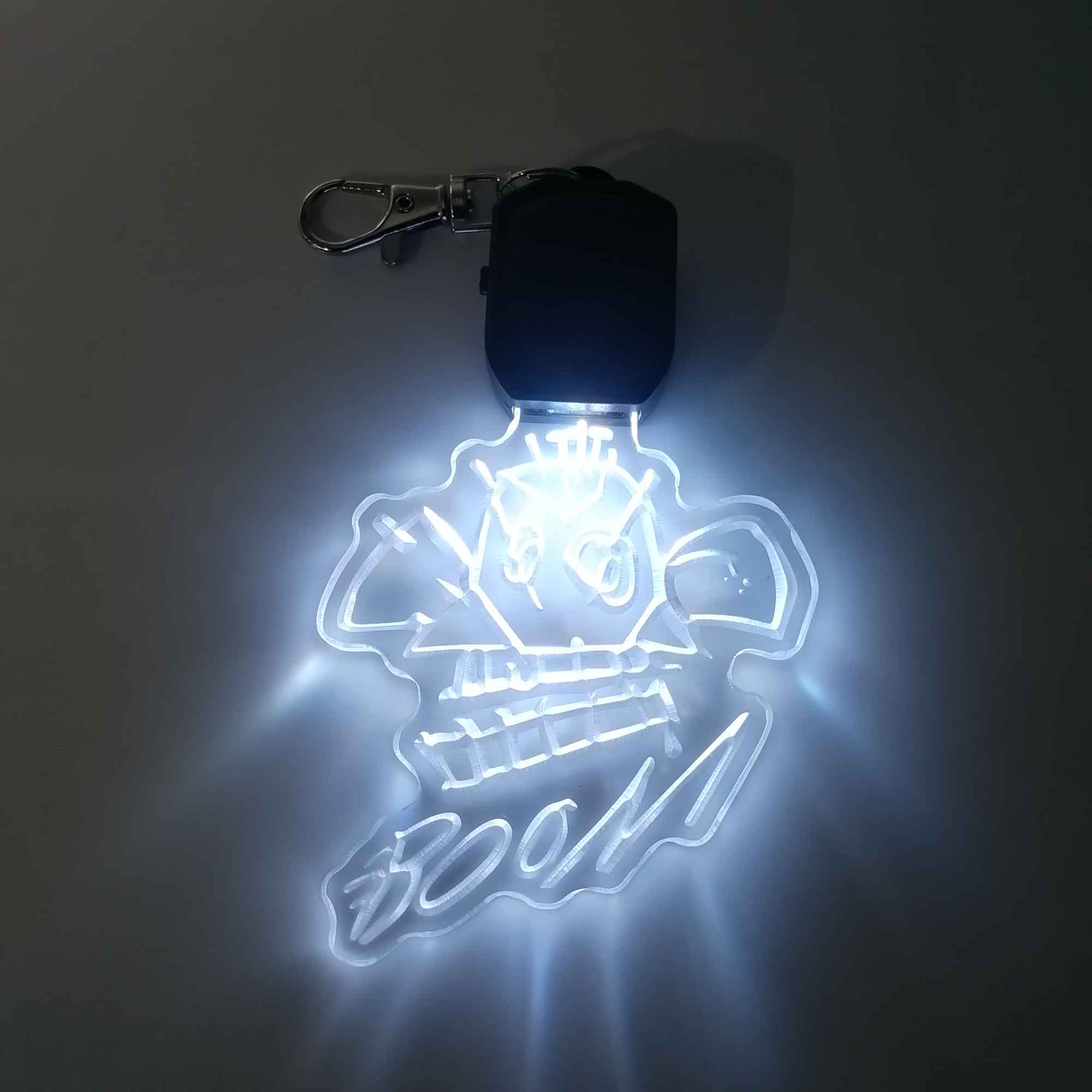 Jinx Monkey Bomb LED Light Acrylic Keychain