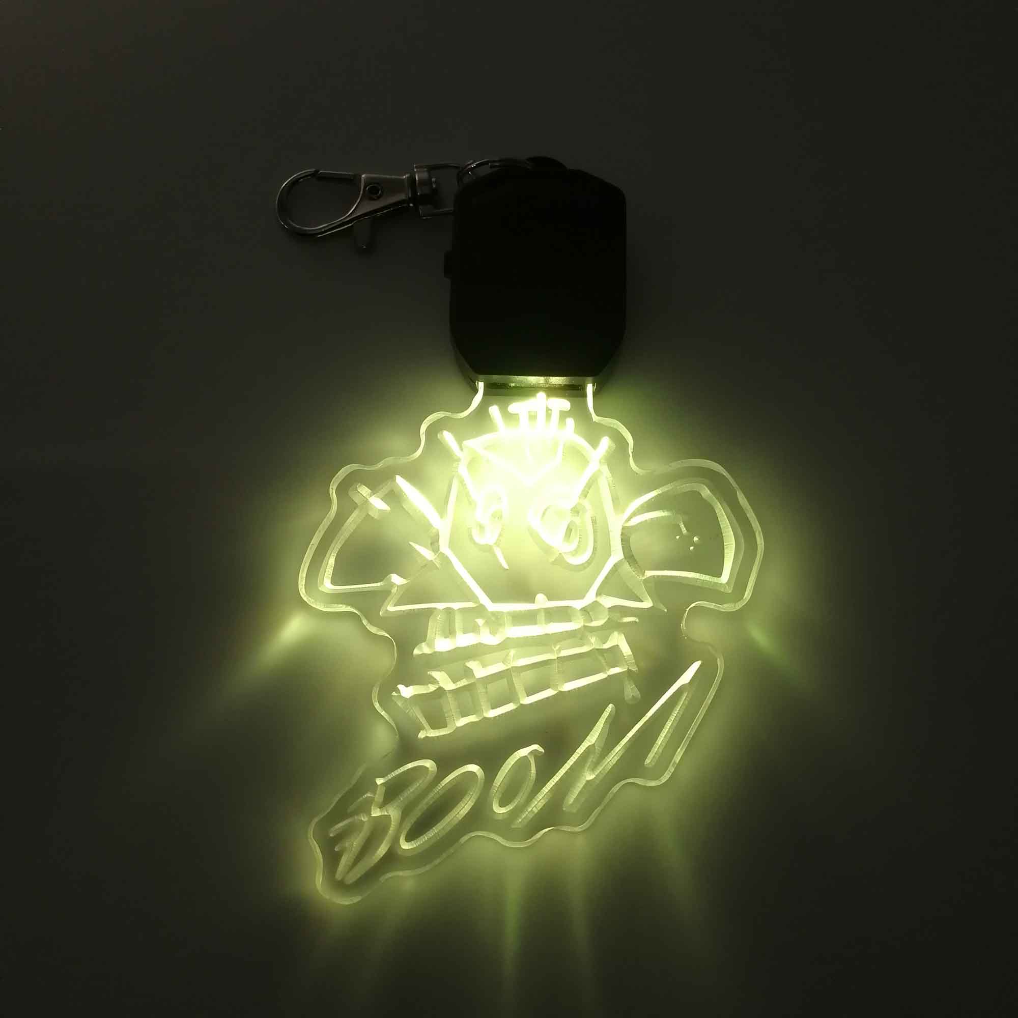 Jinx Monkey Bomb LED Light Acrylic Keychain