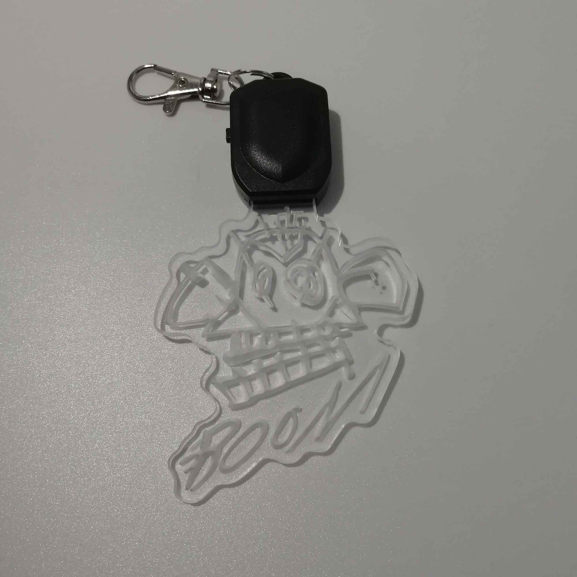 Jinx Monkey Bomb LED Light Acrylic Keychain