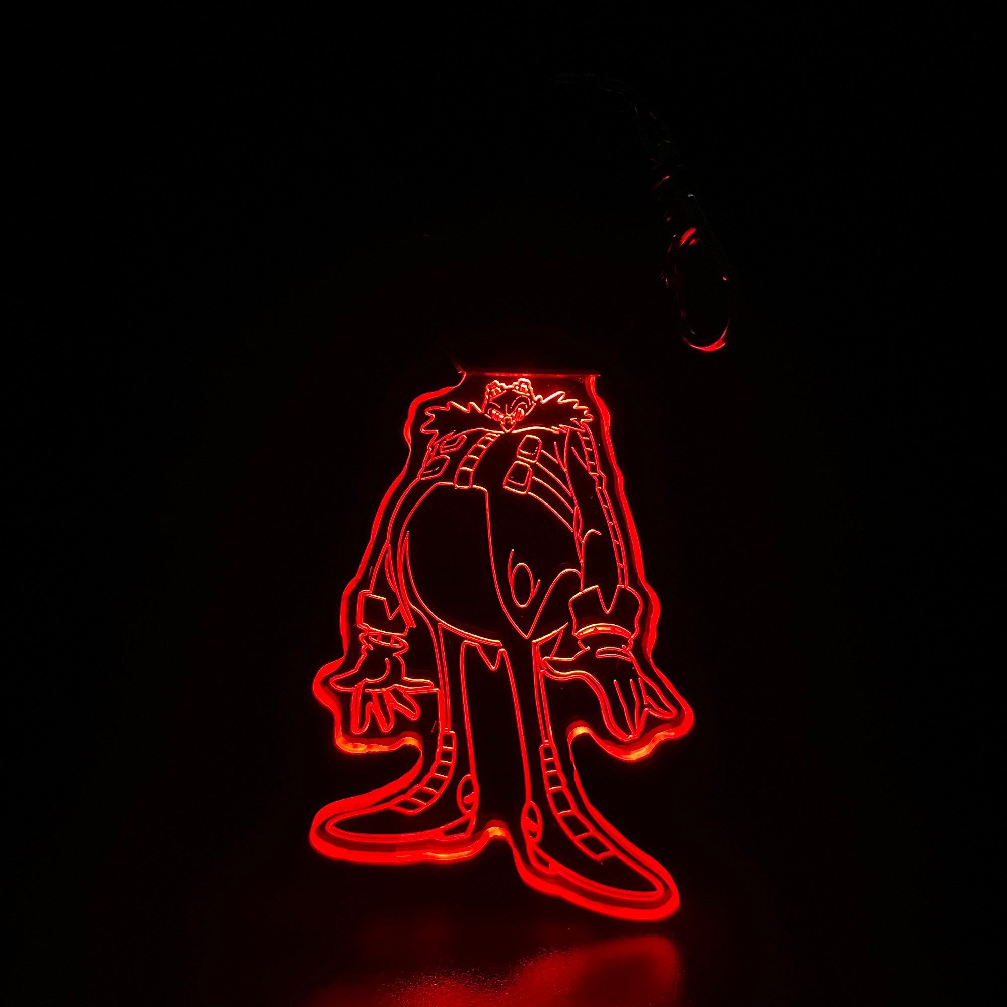 Sonic Dr Eggman LED Light Acrylic Keychain