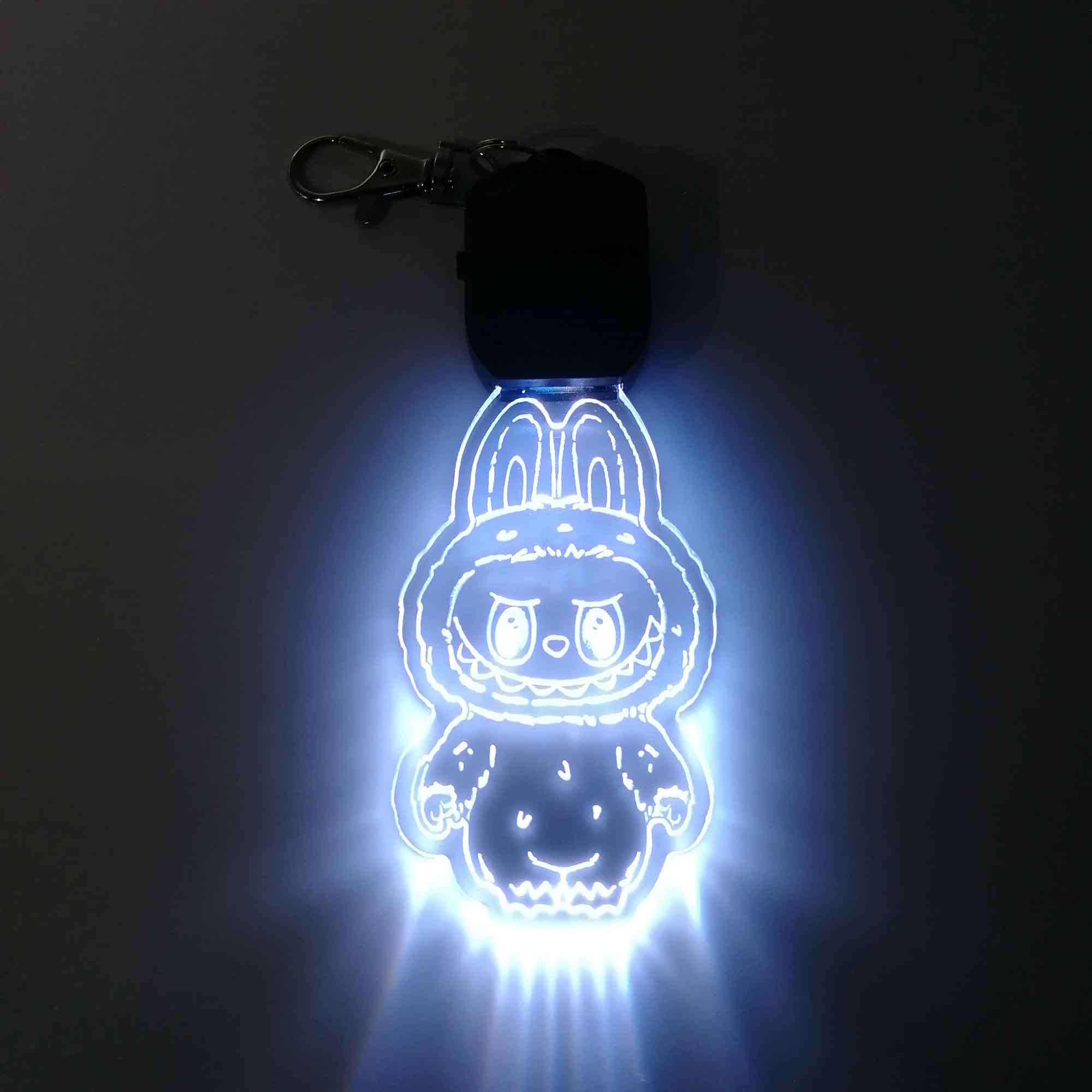 Labubu LED Light Acrylic Keychain