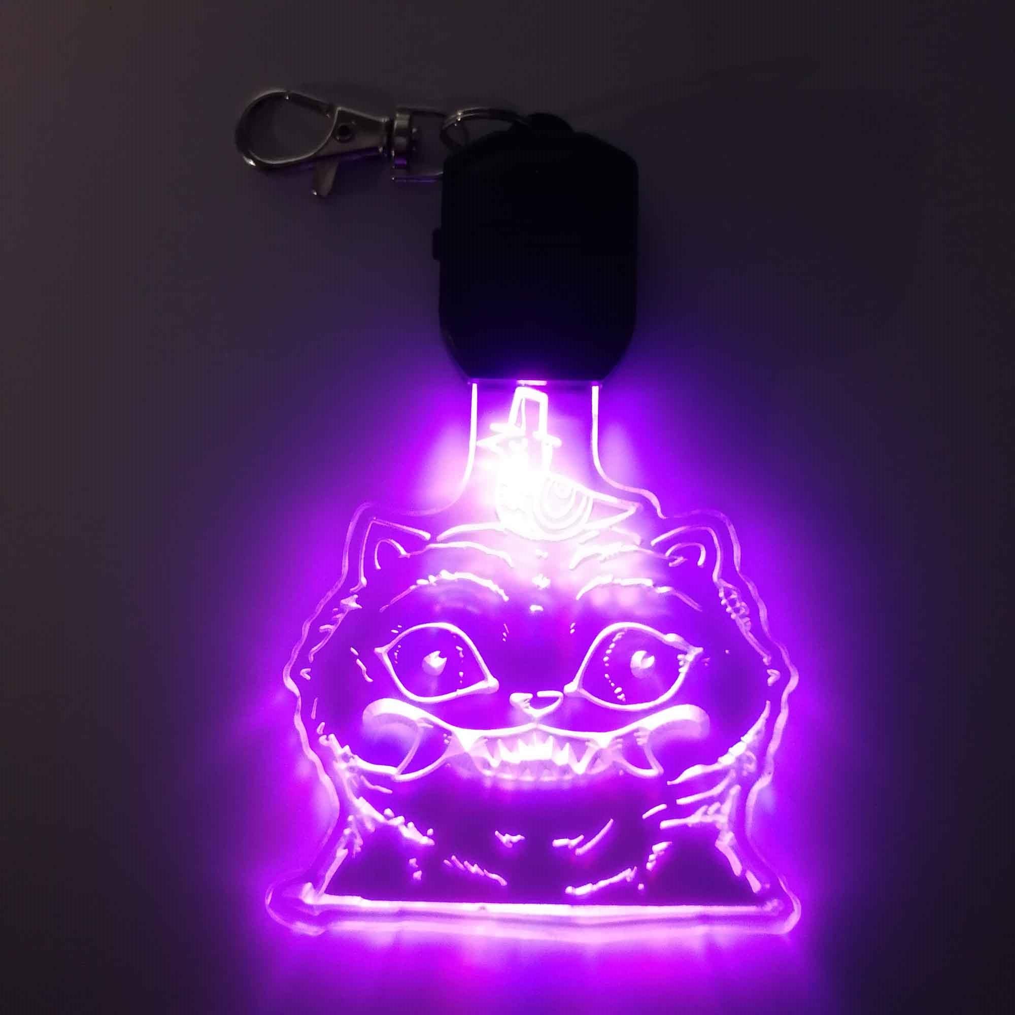 Kpop Demon Hunters Derpy Tiger LED Light Acrylic Keychain