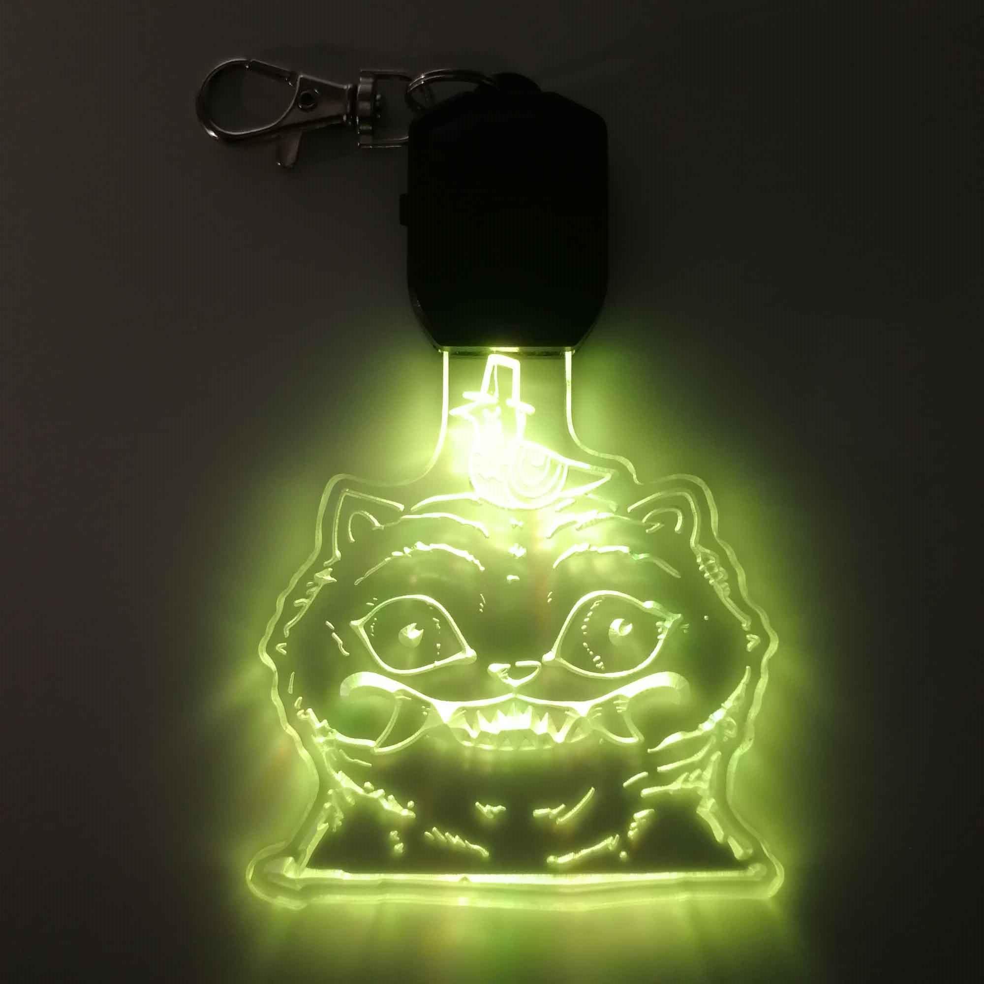 Kpop Demon Hunters Derpy Tiger LED Light Acrylic Keychain