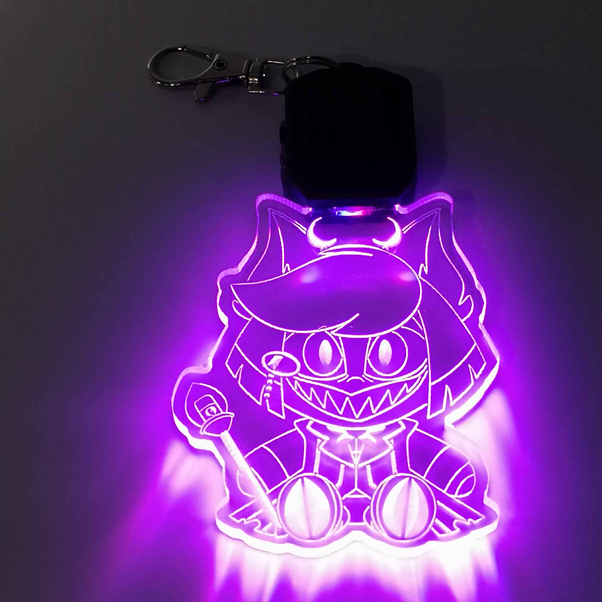 Alastor Hazbin Hotel LED Light Acrylic Keychain