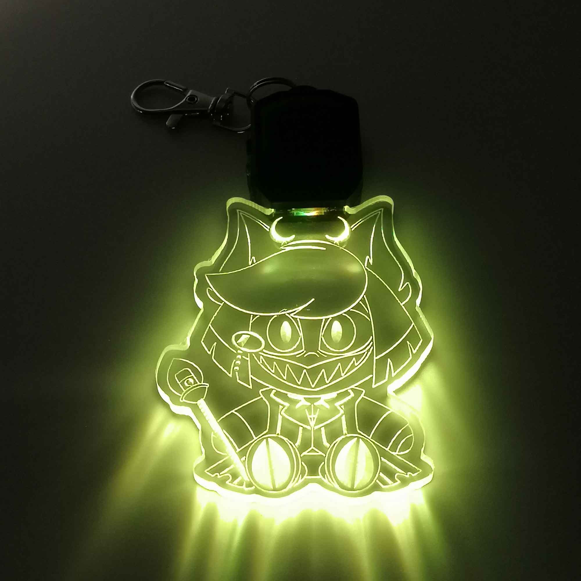 Alastor Hazbin Hotel LED Light Acrylic Keychain