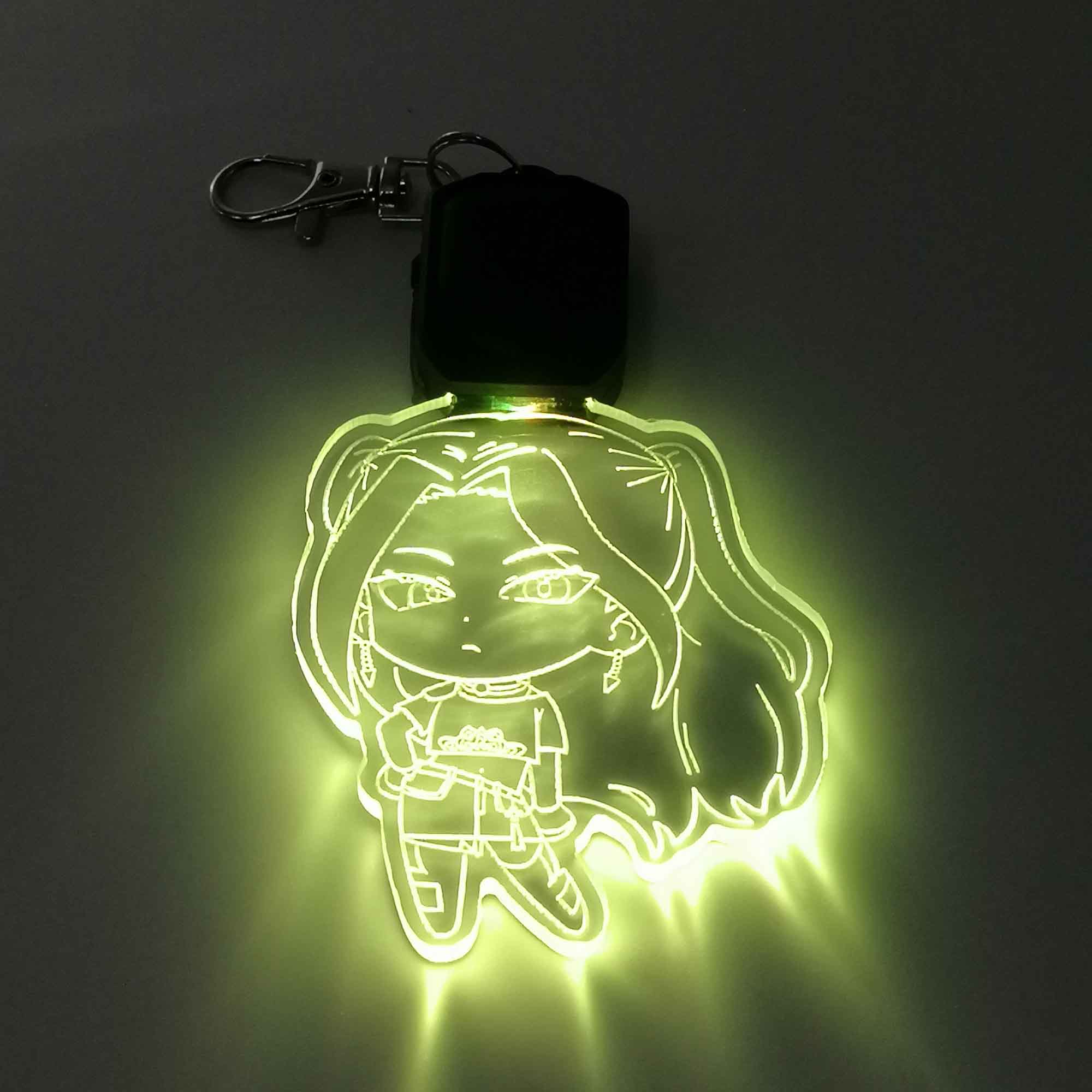 Kpop Demon Hunter Mira LED Light Acrylic Keychain