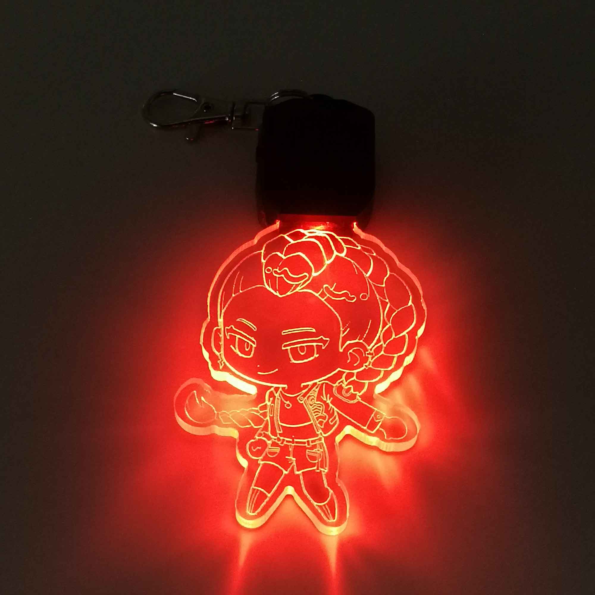 Kpop Demon Hunter Rumi LED Light Acrylic Keychain