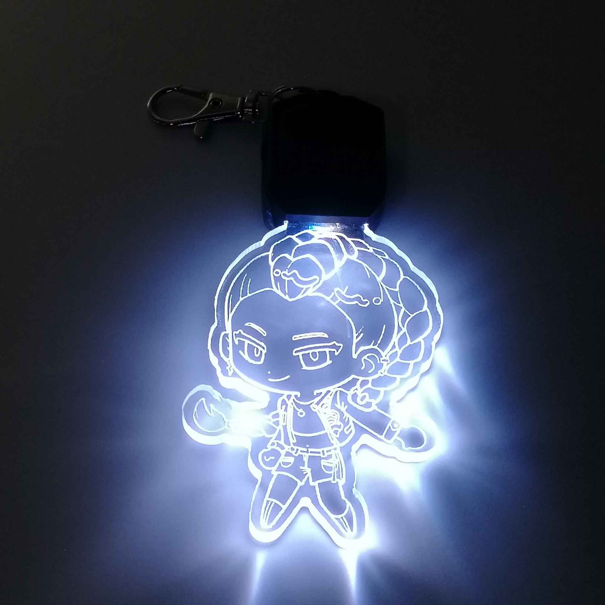 Kpop Demon Hunter Rumi LED Light Acrylic Keychain