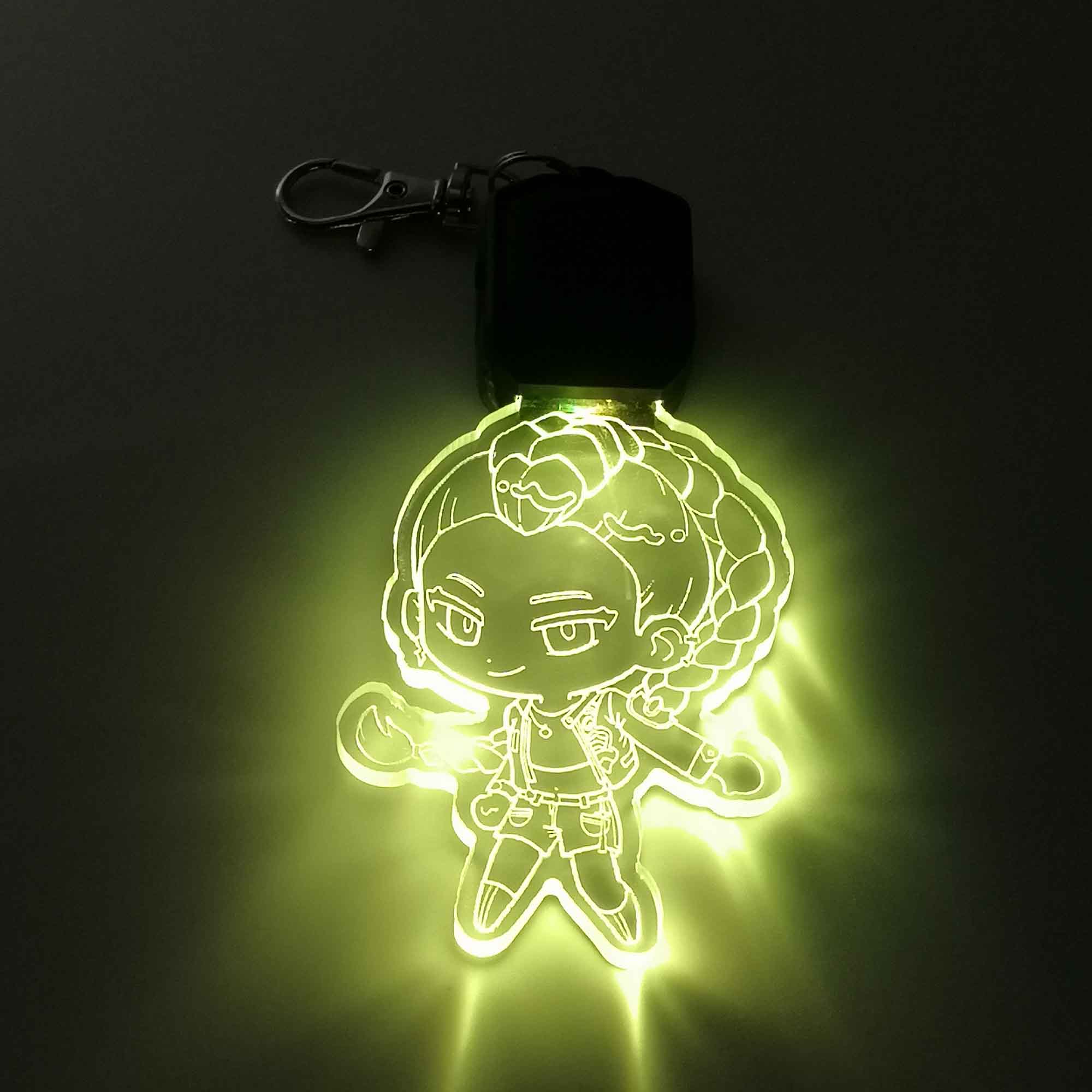 Kpop Demon Hunter Rumi LED Light Acrylic Keychain