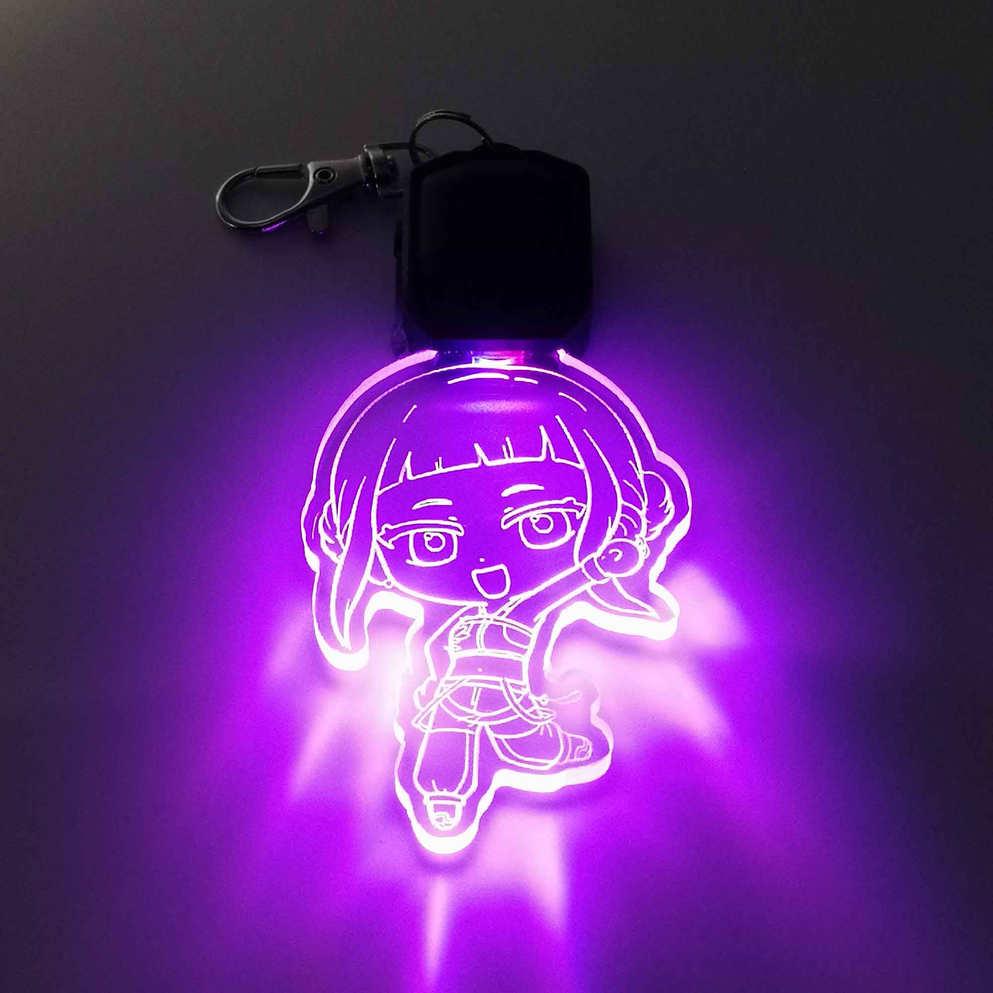 Kpop Demon Hunter Zoey LED Light Acrylic Keychain