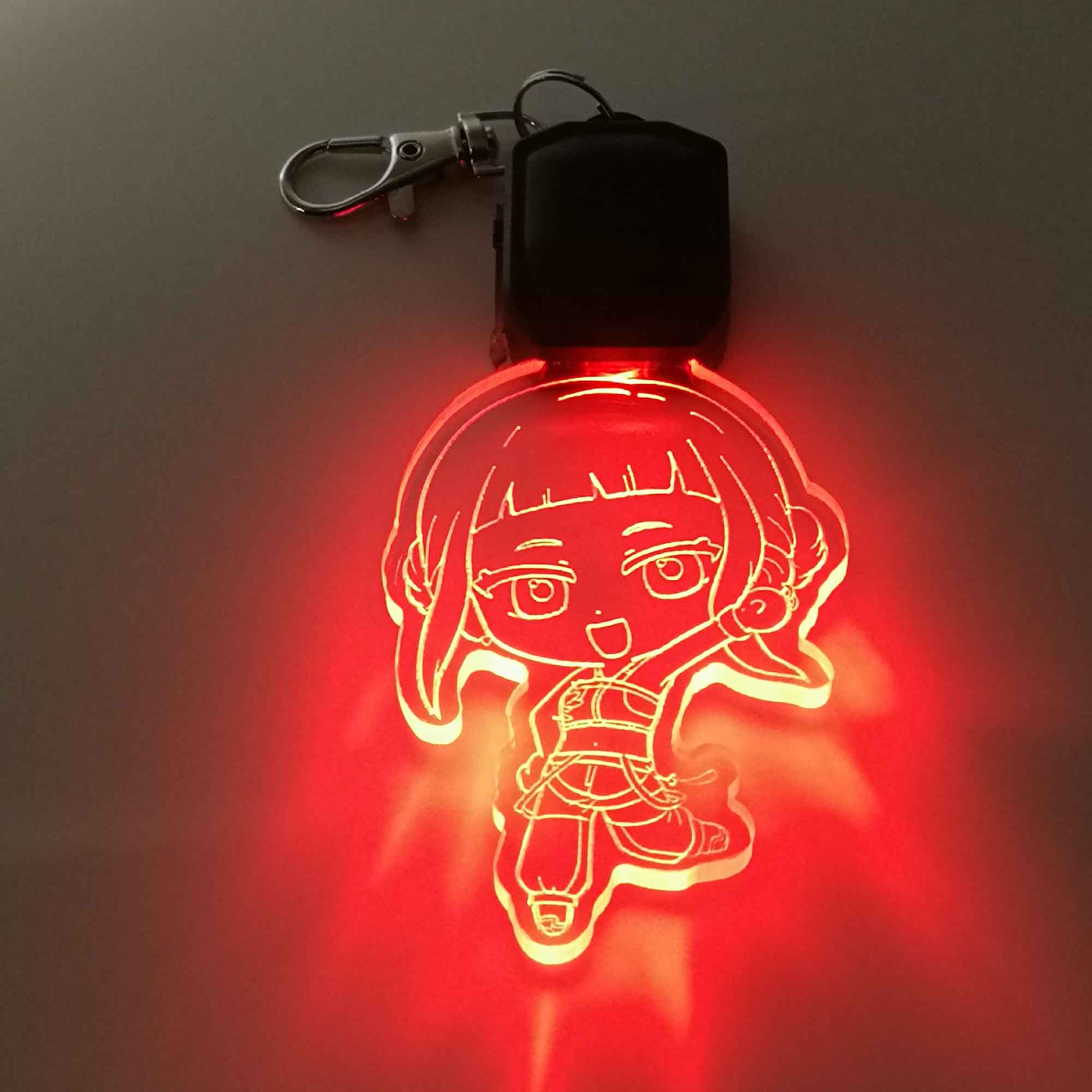 Kpop Demon Hunter Zoey LED Light Acrylic Keychain