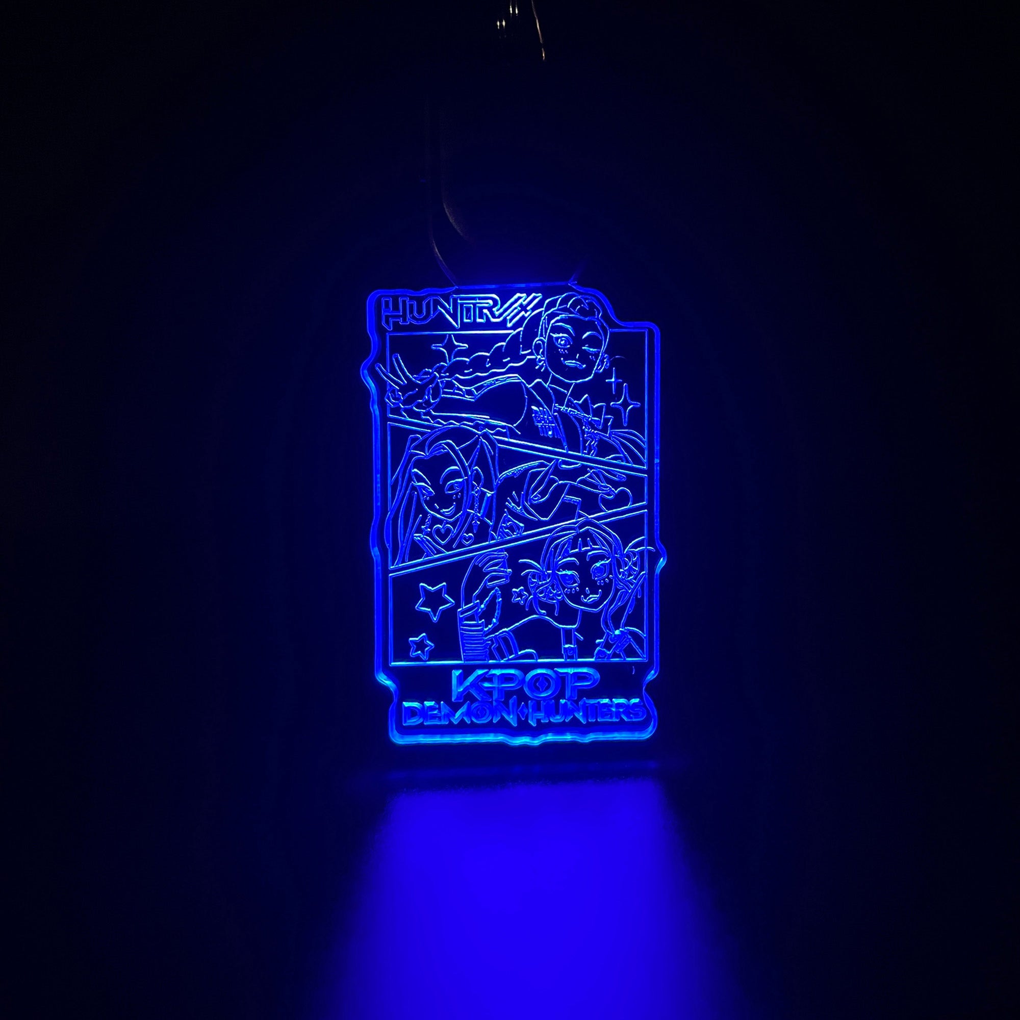 Kpop Demon Hunters LED Light Acrylic Keychain