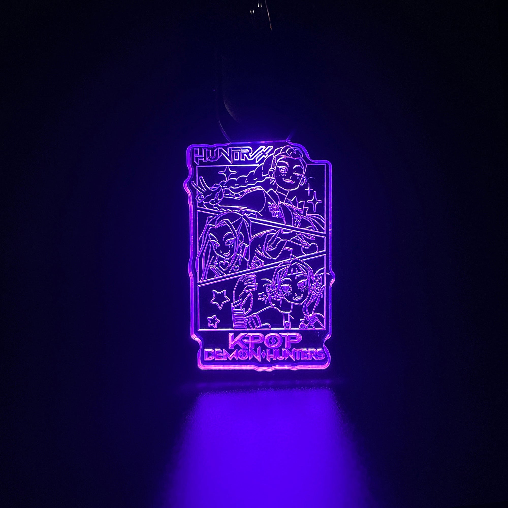 Kpop Demon Hunters LED Light Acrylic Keychain