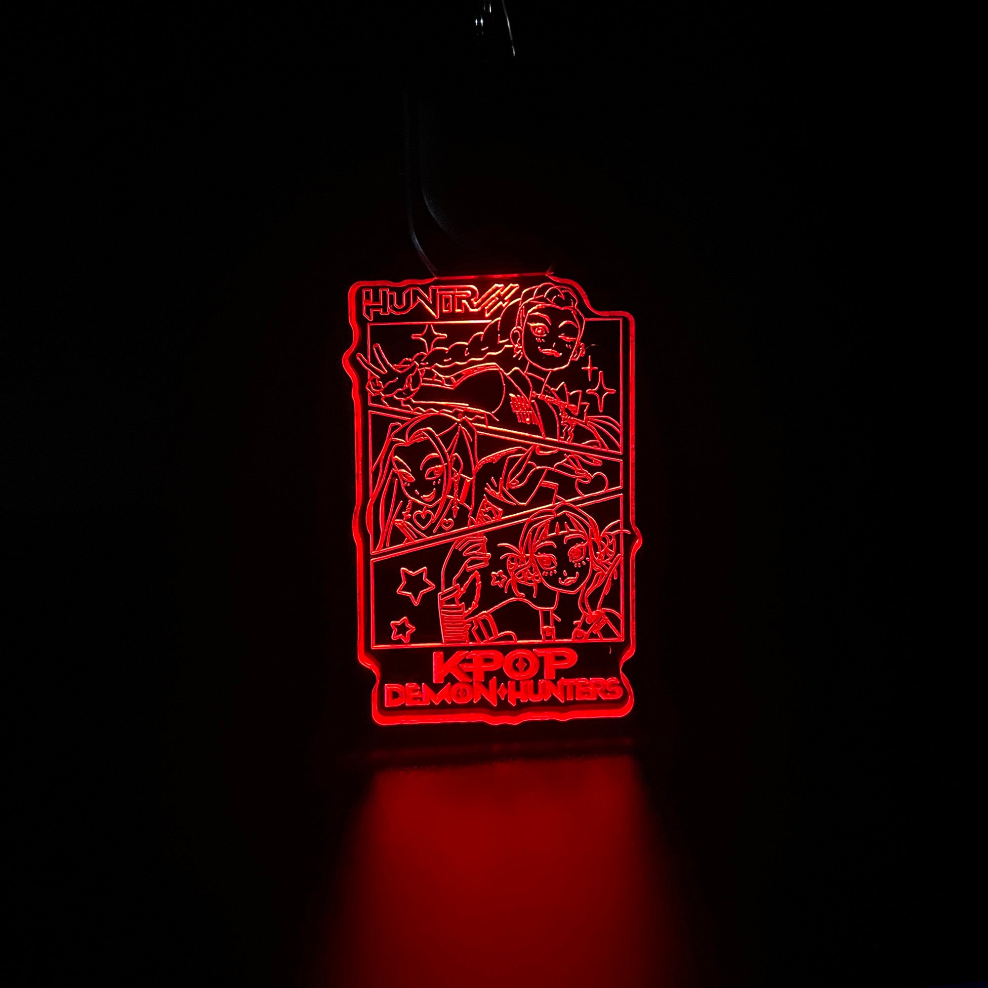 Kpop Demon Hunters LED Light Acrylic Keychain