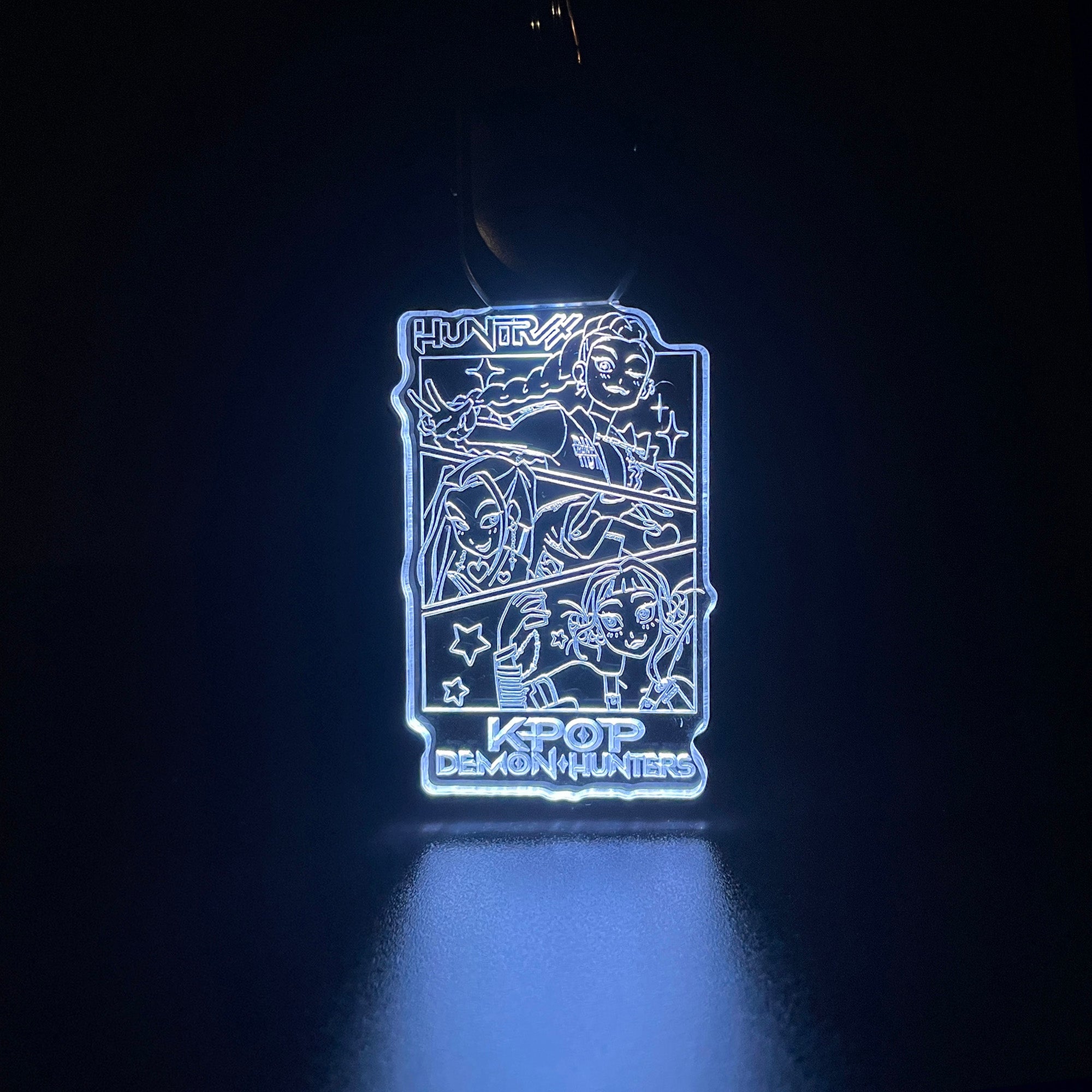 Kpop Demon Hunters LED Light Acrylic Keychain