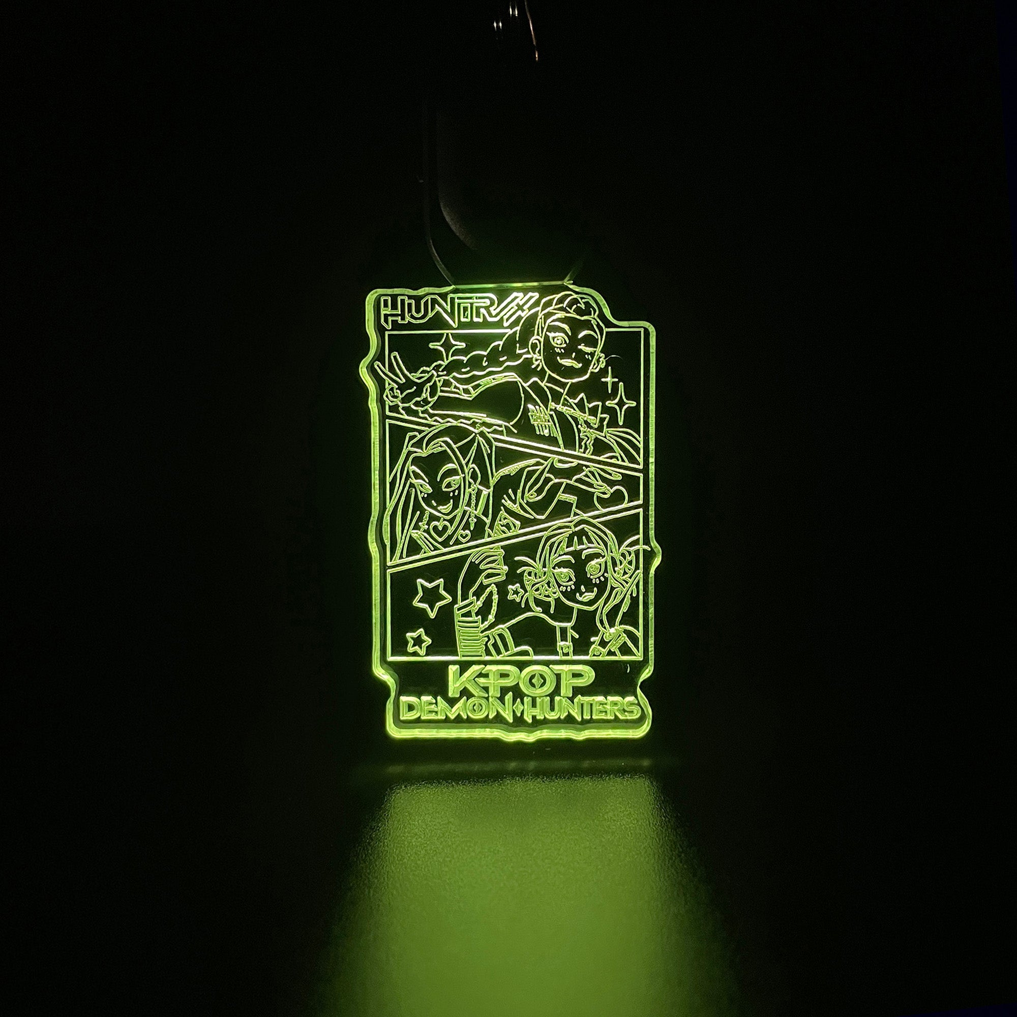 Kpop Demon Hunters LED Light Acrylic Keychain