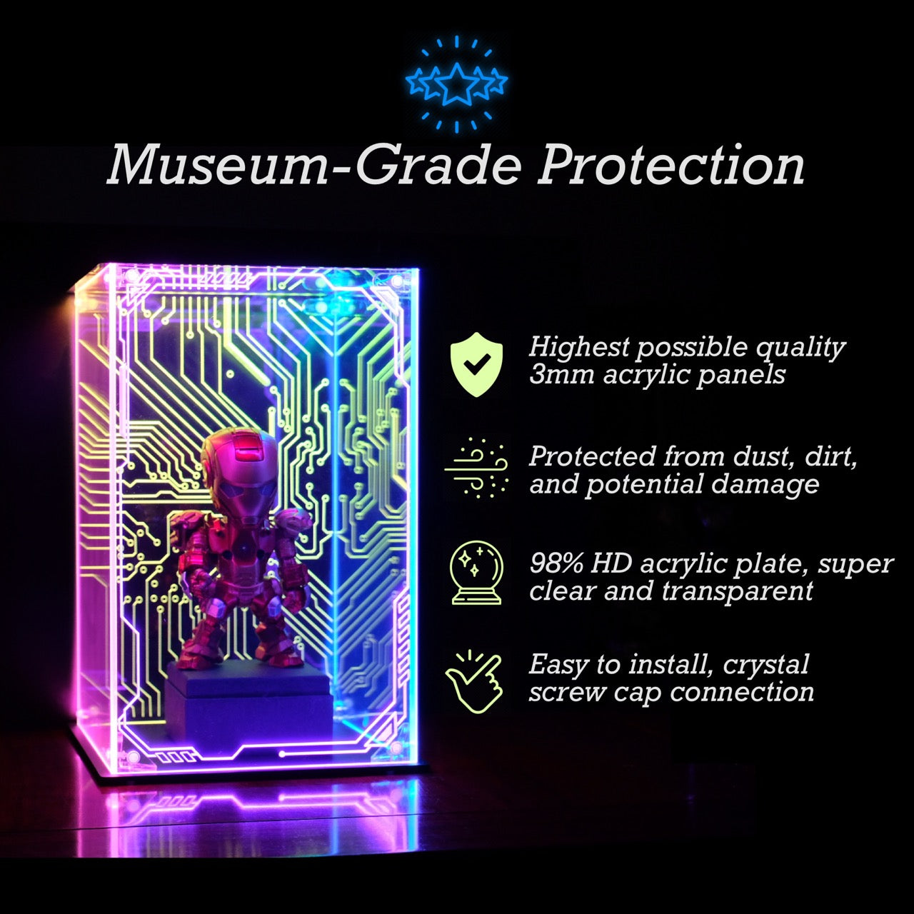 Dragon Ball Z LED Display Case For Anime Action Figure