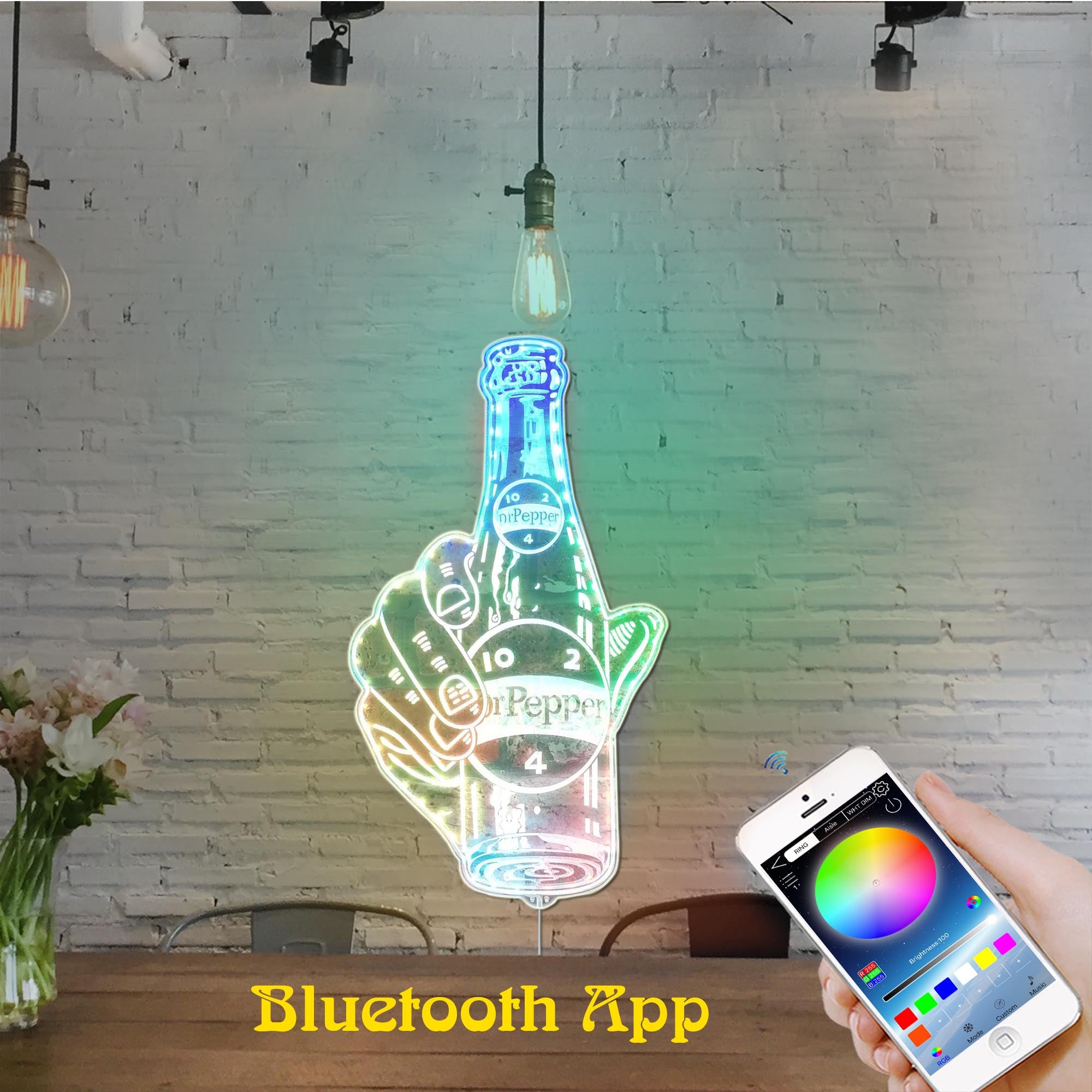 Dr Pepper Dynamic RGB Edge Lit LED Sign