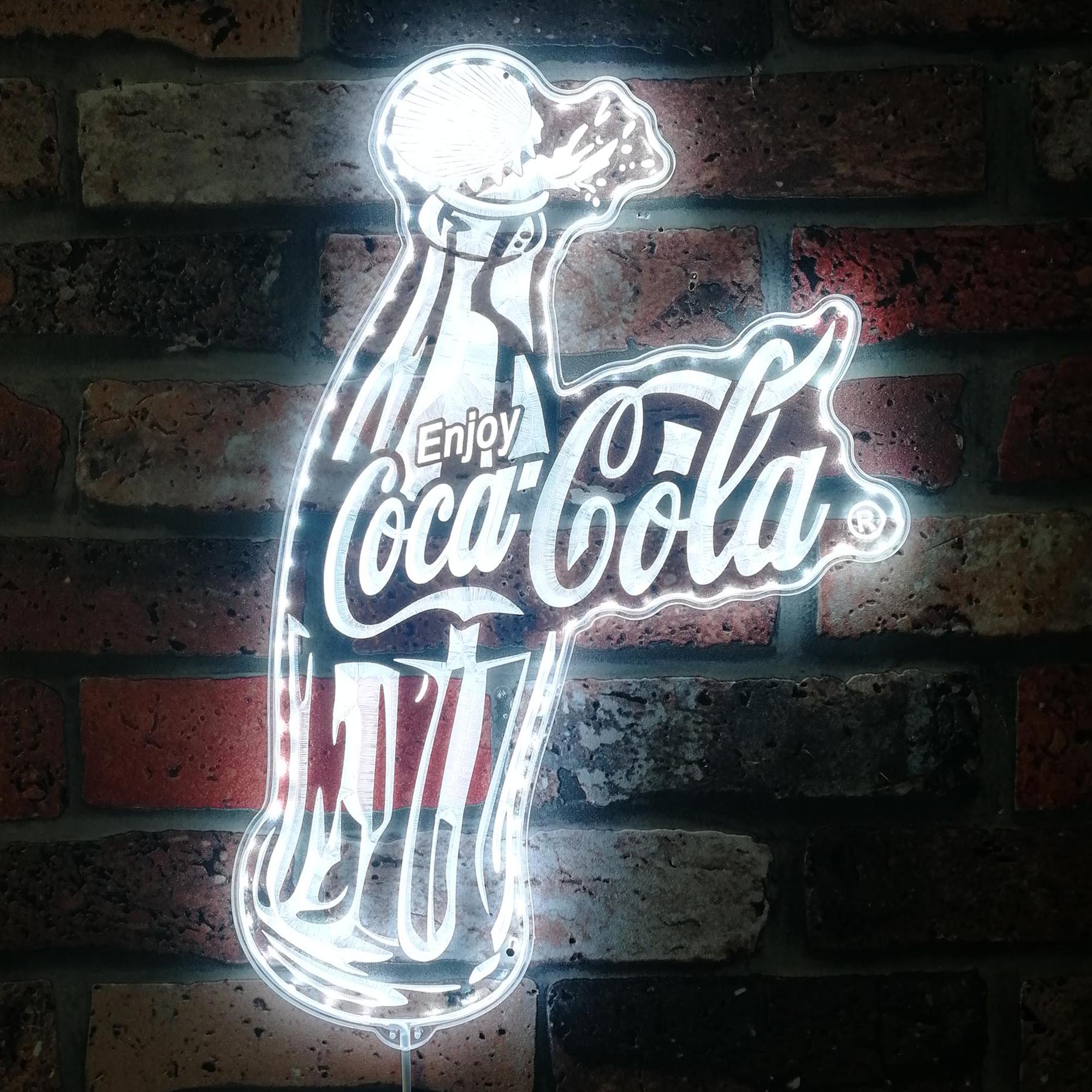 Coca Cola Bottle Dynamic RGB Edge Lit LED Sign