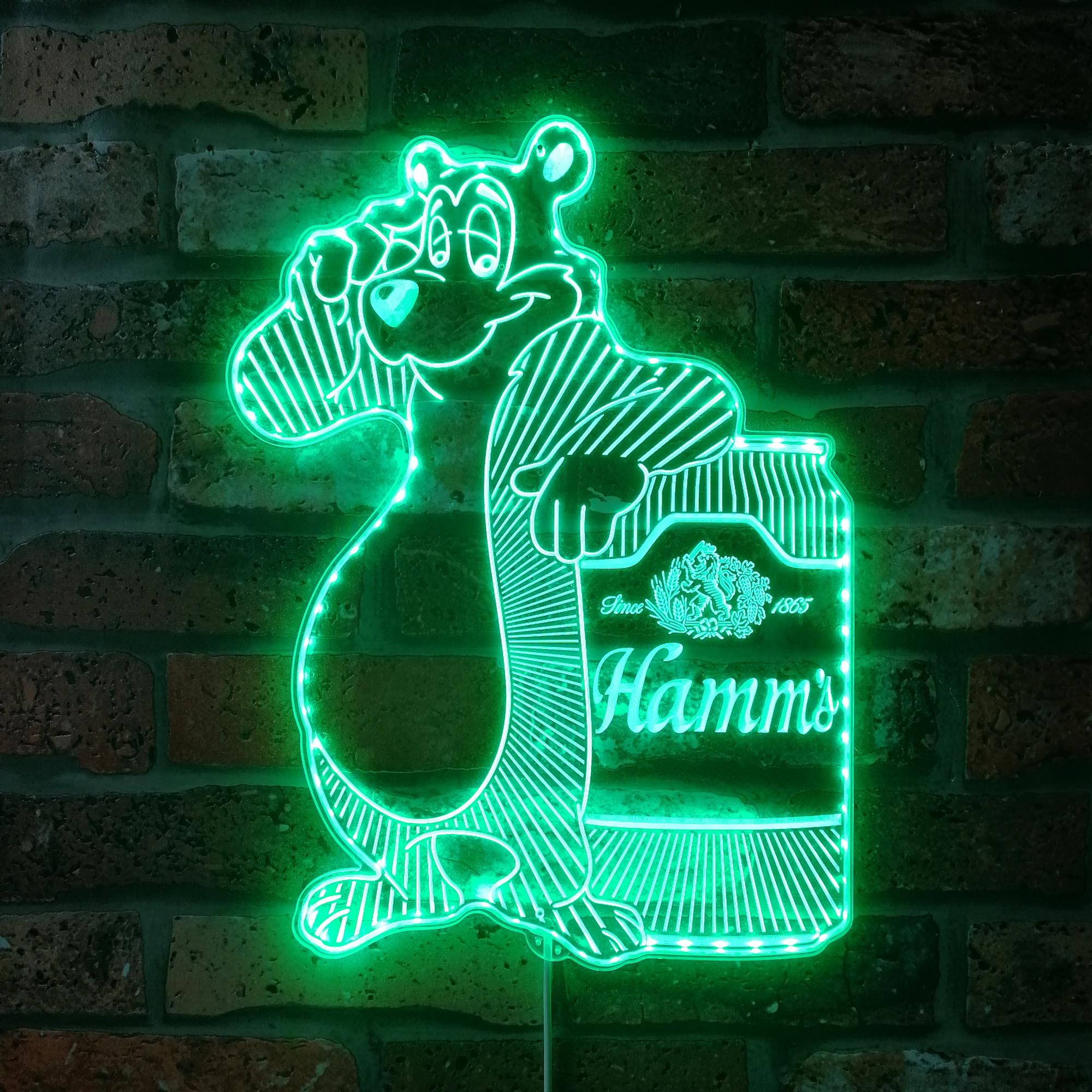 Hamms Beer Dynamic RGB Edge Lit LED Sign