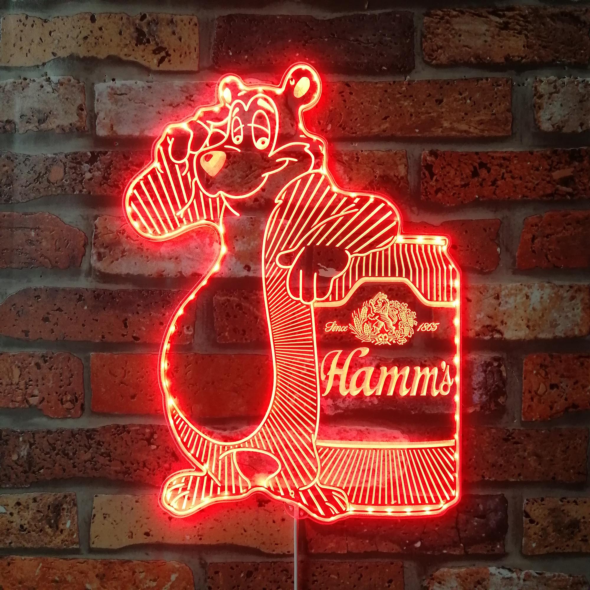 Hamms Beer Dynamic RGB Edge Lit LED Sign