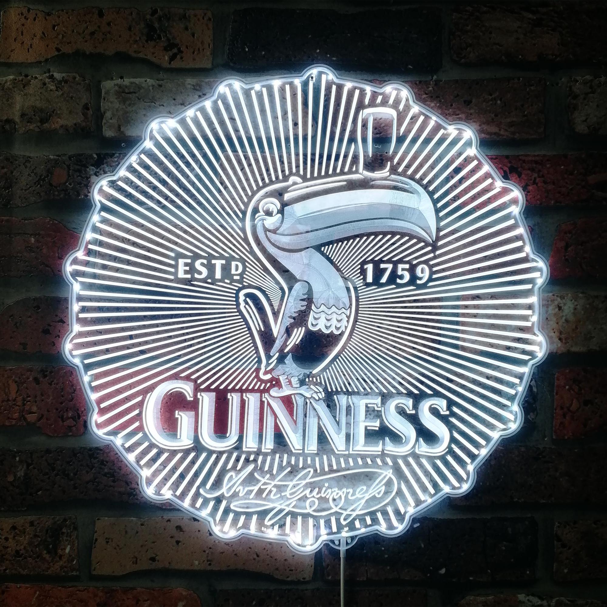 Guinness 1759 Dynamic RGB Edge Lit LED Sign