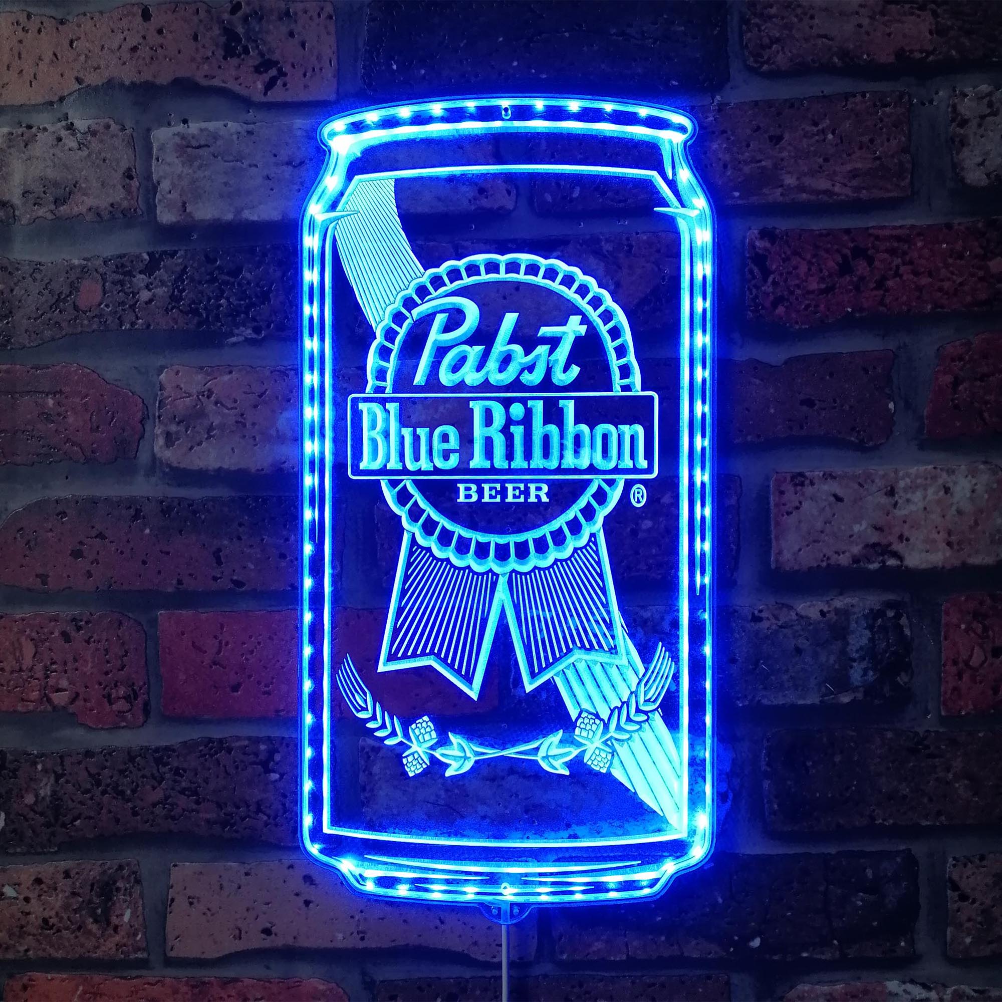Pabst Blue Ribbon Dynamic RGB Edge Lit LED Sign
