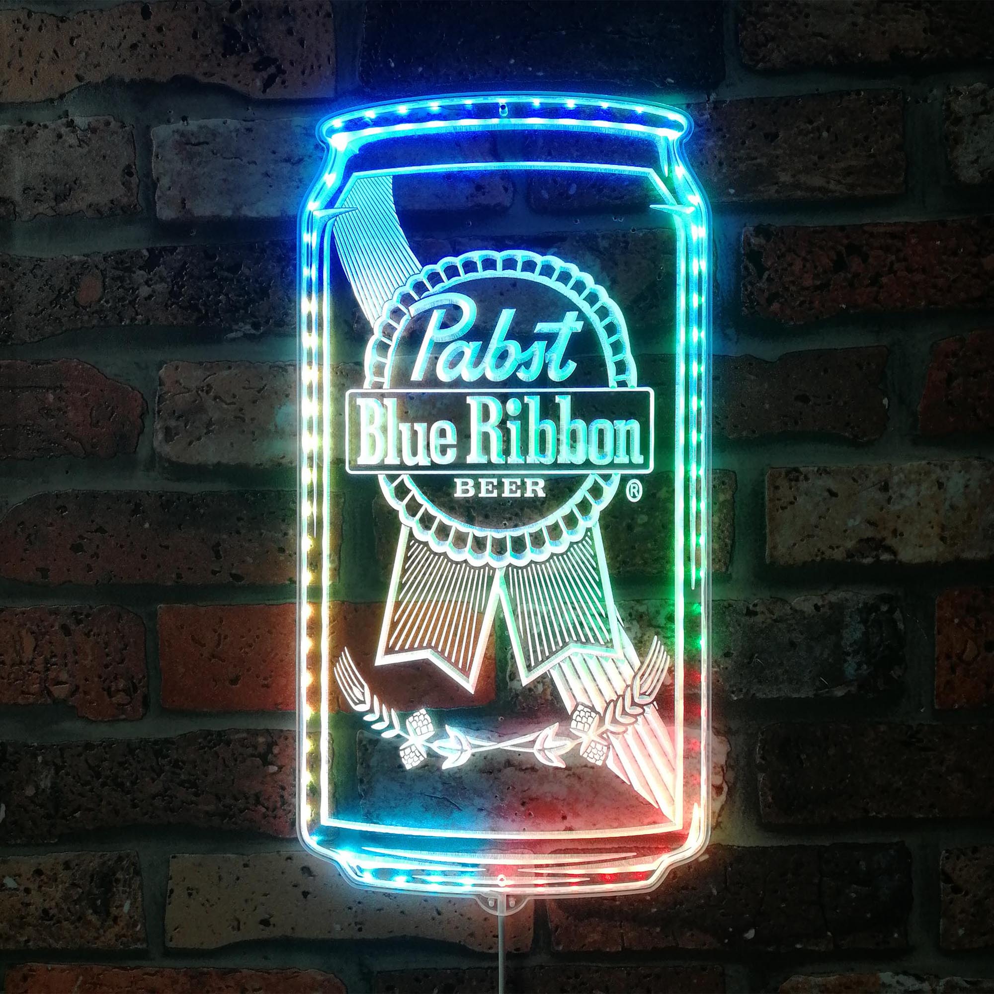 Pabst Blue Ribbon Dynamic RGB Edge Lit LED Sign