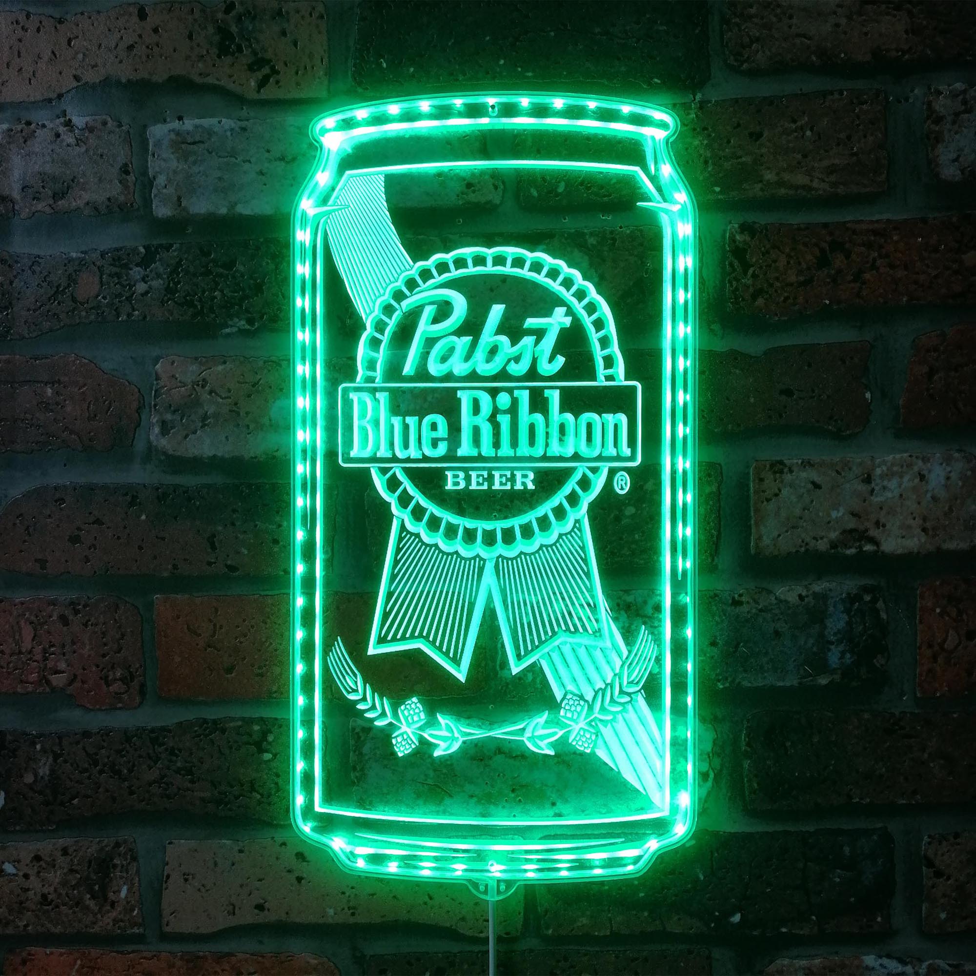 Pabst Blue Ribbon Dynamic RGB Edge Lit LED Sign