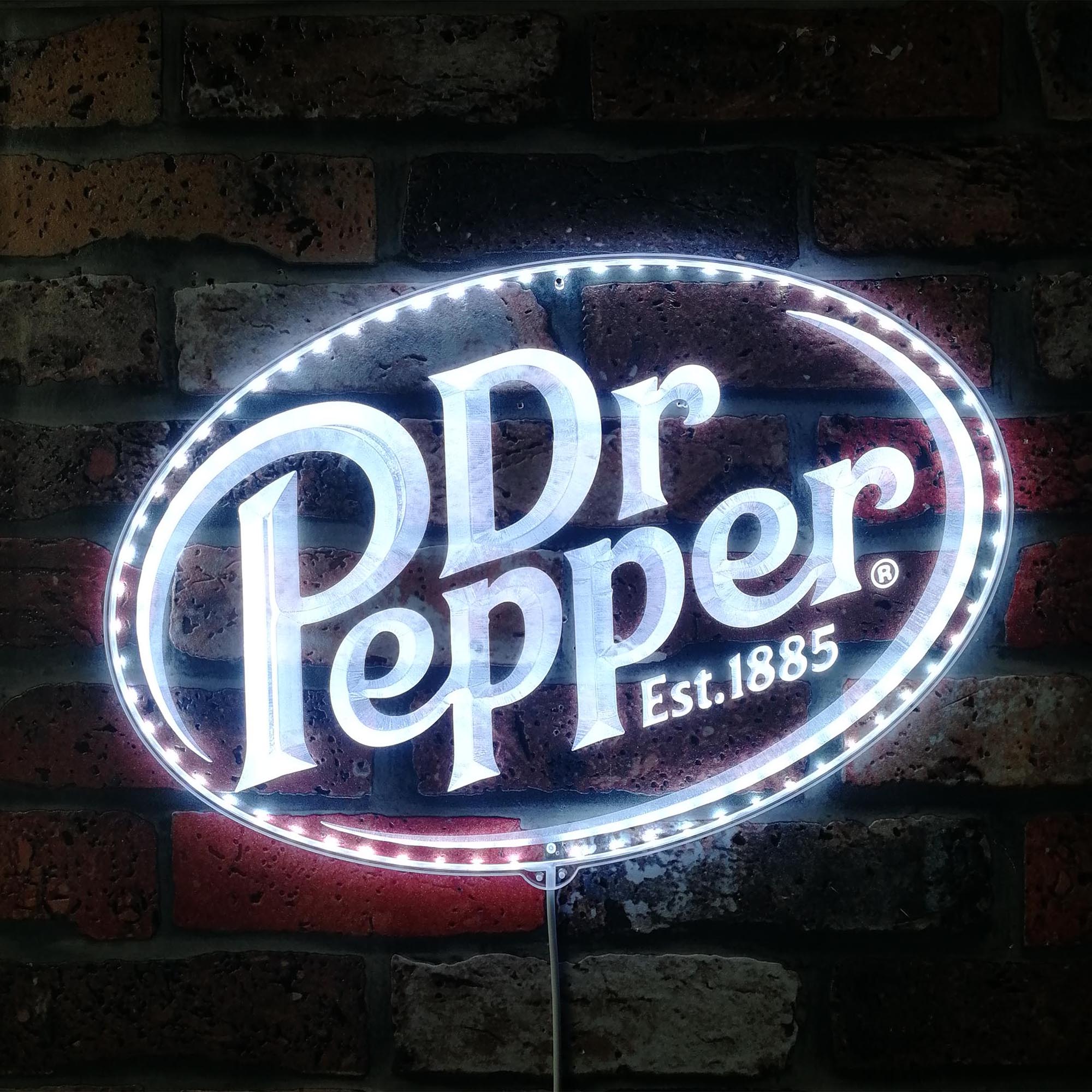 Dr Pepper Dynamic RGB Edge Lit LED Sign