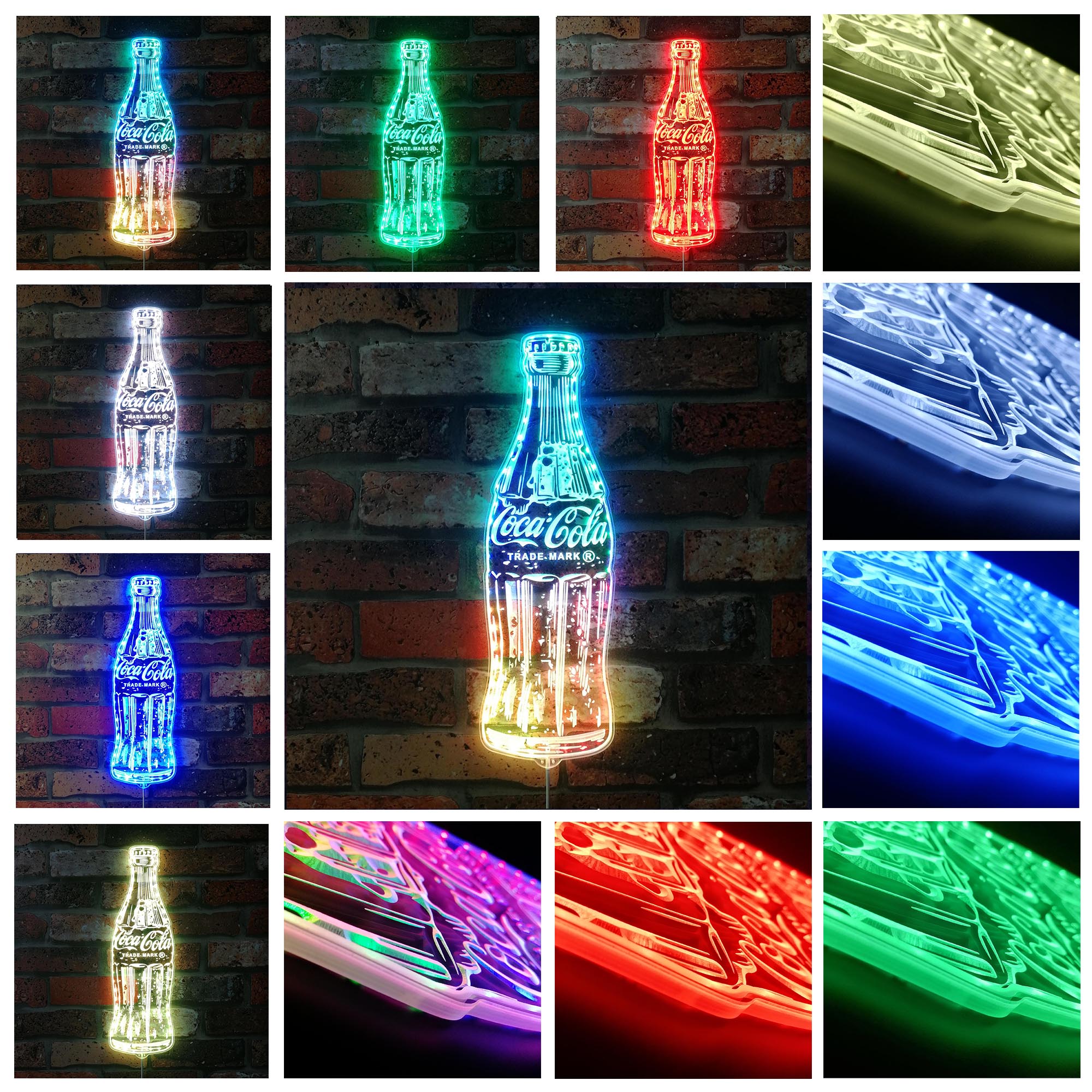 Coca Cola Dynamic RGB Edge Lit LED Sign