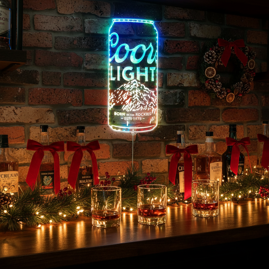 michelob ultra Bottle Neon LED Sign with Dynamic RGB Colors