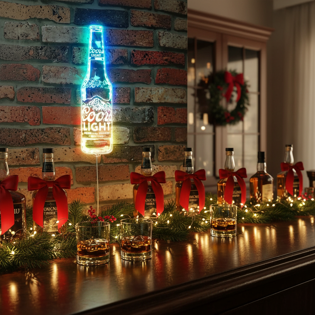 michelob ultra Bottle Neon LED Sign with Dynamic RGB Colors