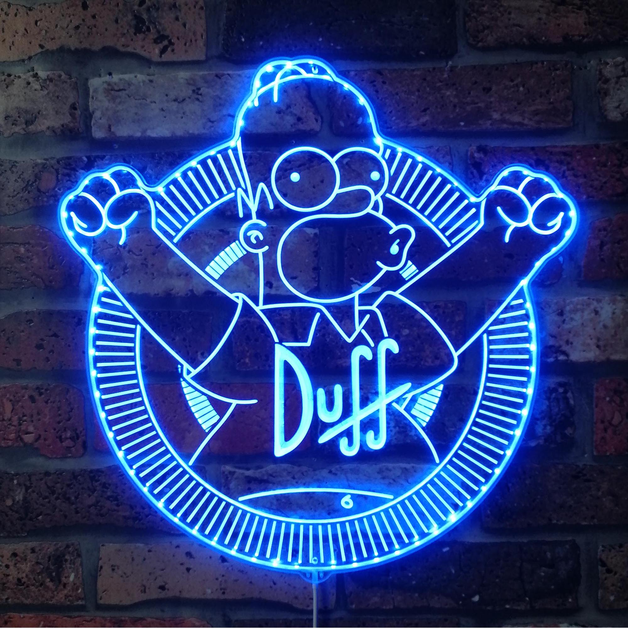 Duff Simpsons Dynamic RGB Edge Lit LED Sign