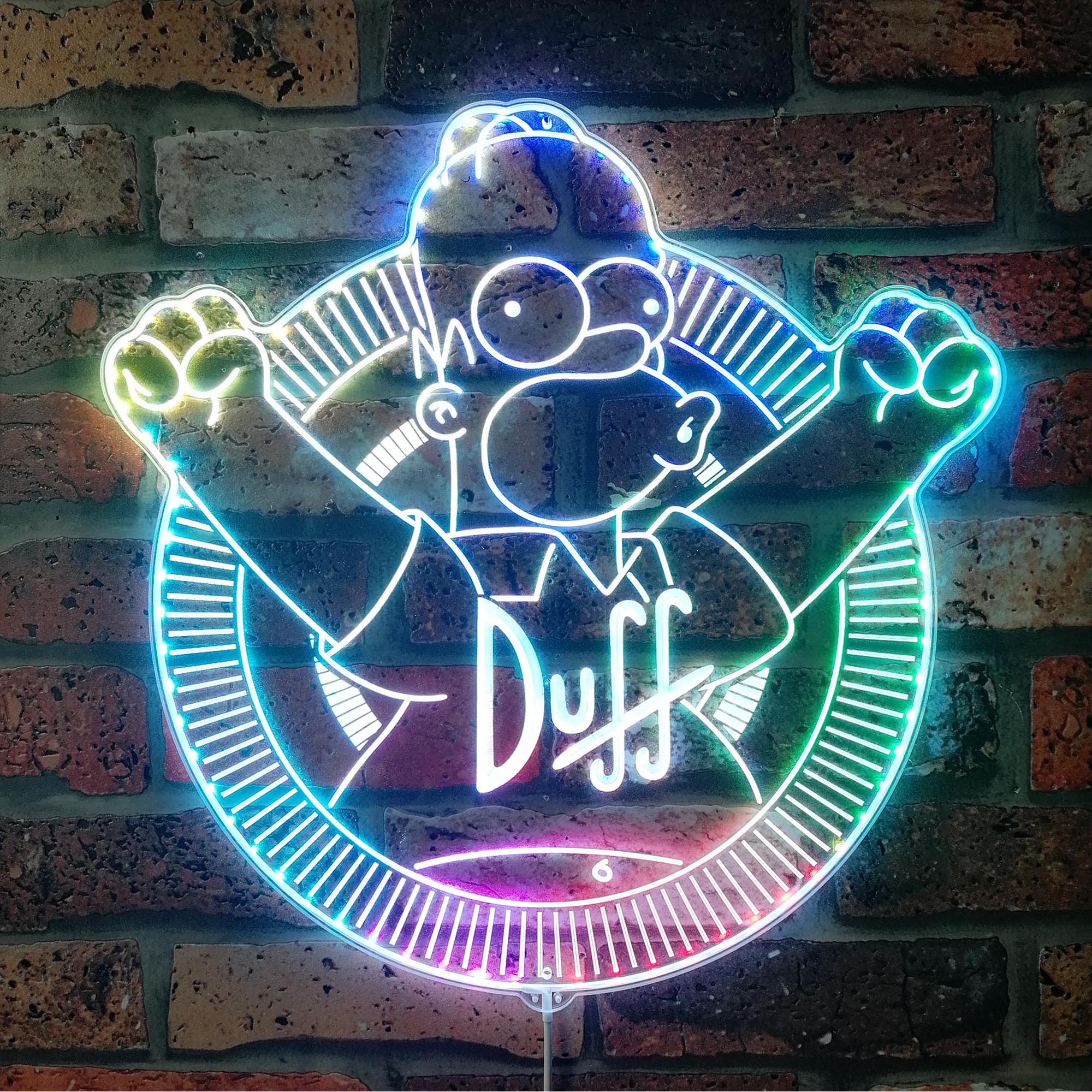 Duff Simpsons Dynamic RGB Edge Lit LED Sign