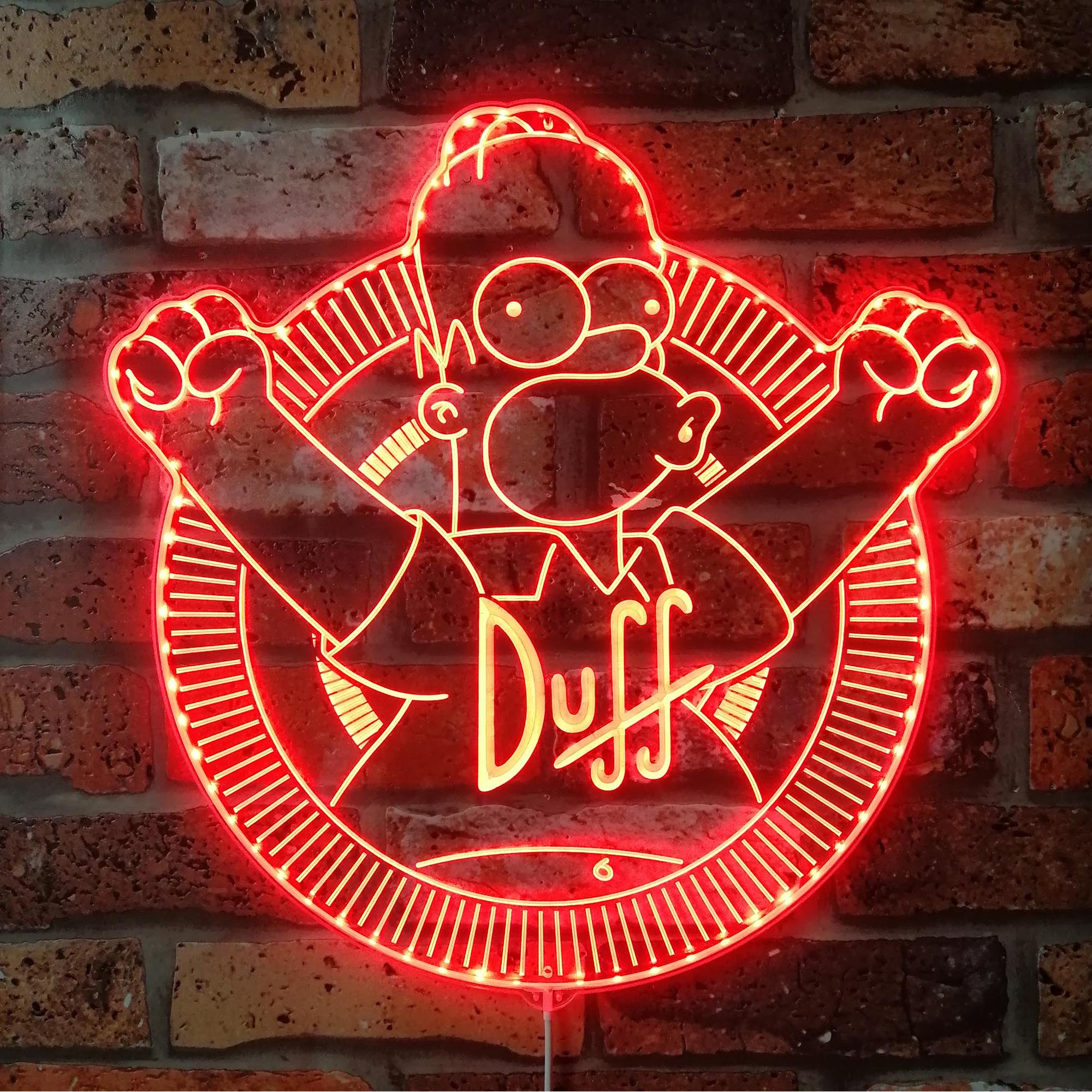 Duff Simpsons Dynamic RGB Edge Lit LED Sign