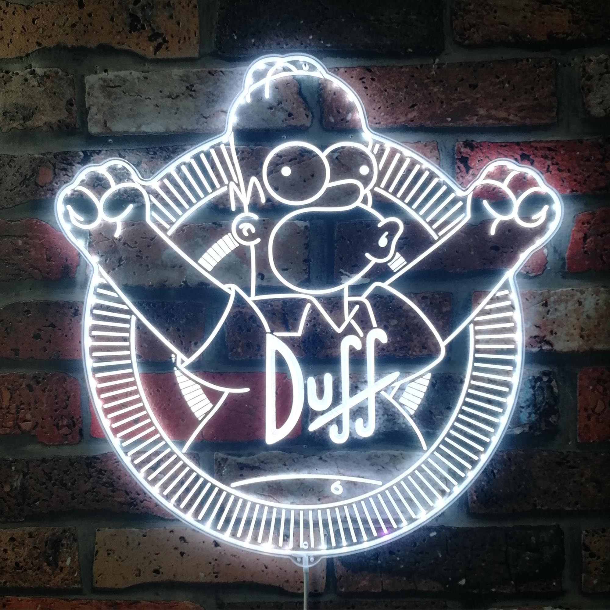 Duff Simpsons Dynamic RGB Edge Lit LED Sign