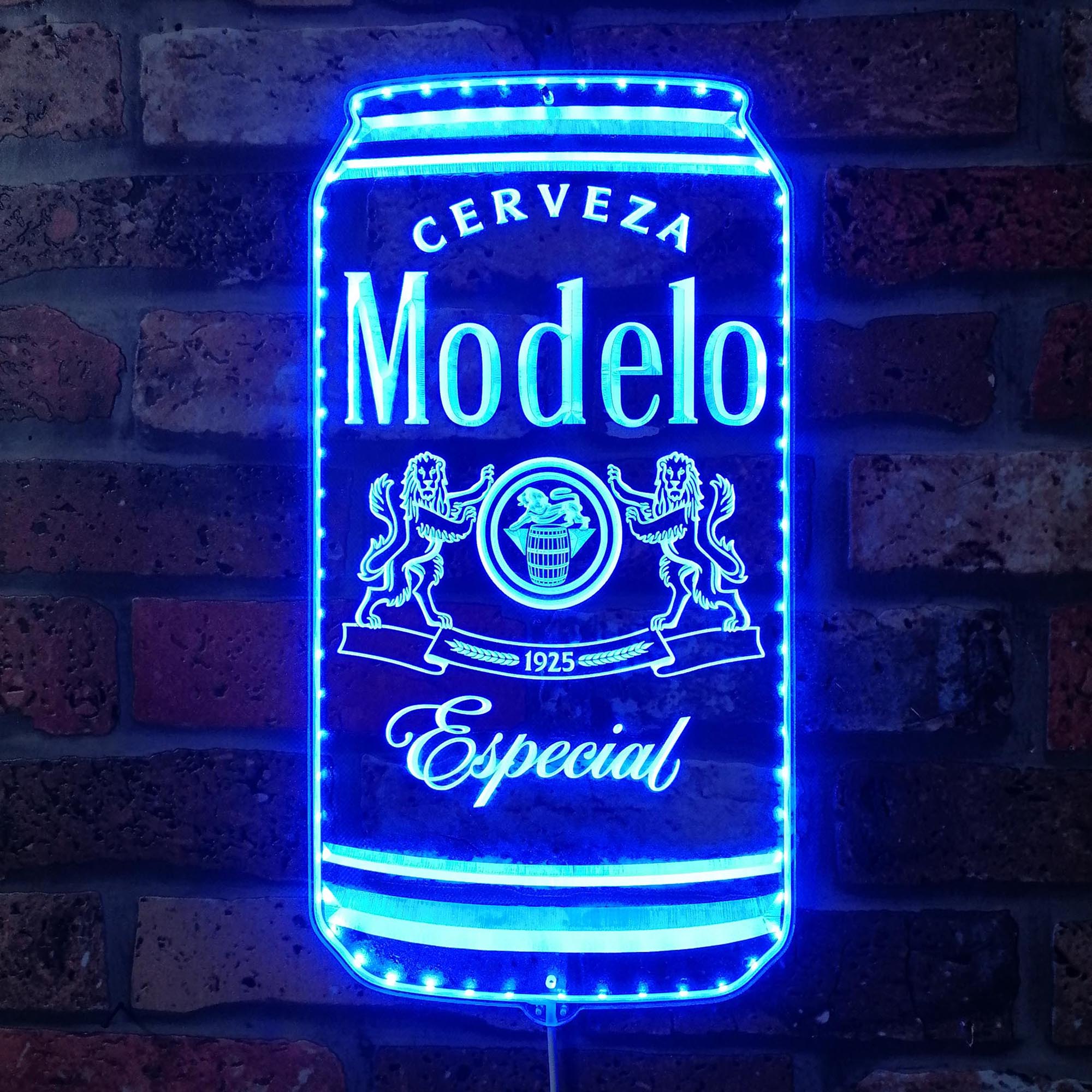 Modelo Cerveza Can Dynamic RGB Edge Lit LED Sign