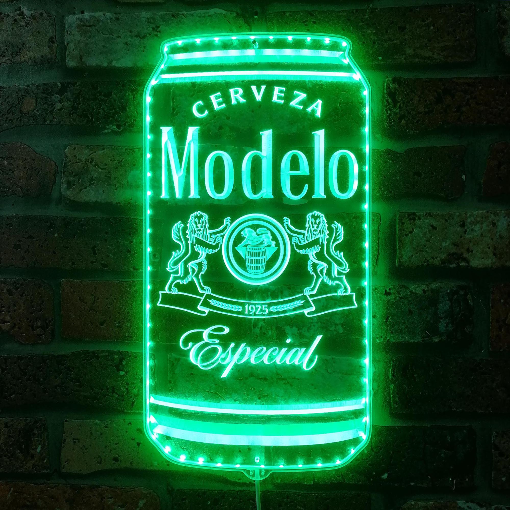 Modelo Cerveza Can Dynamic RGB Edge Lit LED Sign